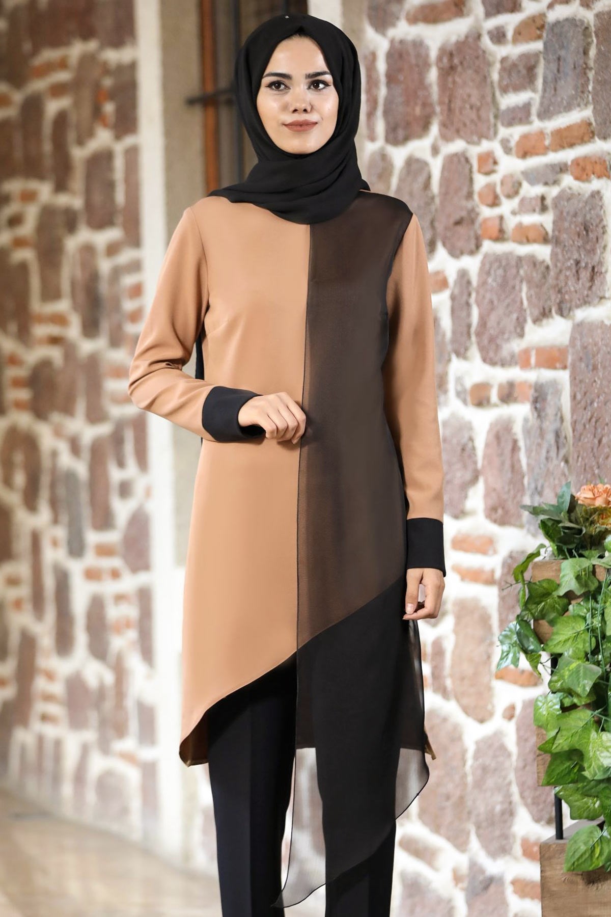 Nisa İkili Takım Camel ANR12ANR12-CAMELAhunur Moda