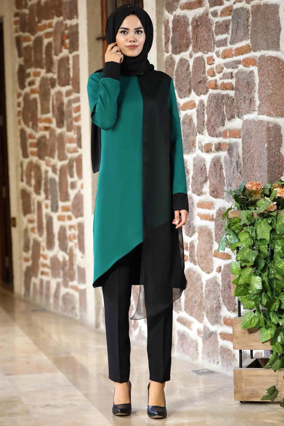 Nisa İkili Takım Zümrüt ANR12ANR12-ZÜMRÜTAhunur Moda
