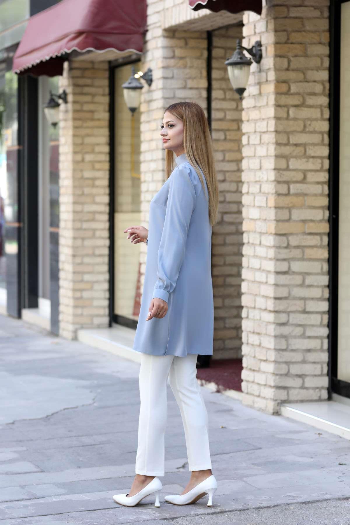 IŞIL TUNİKANR34-GRİAhunur Moda