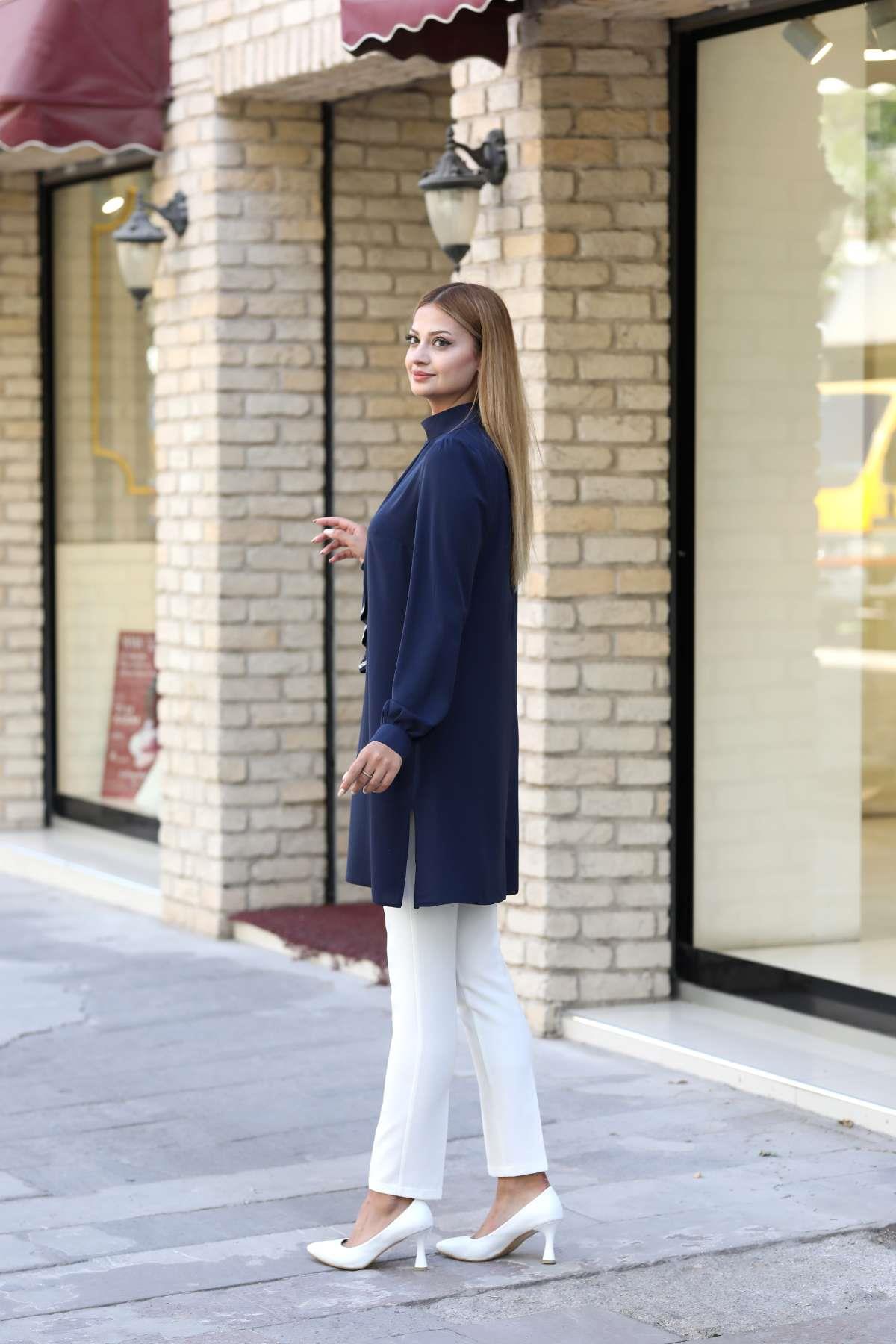 IŞIL TUNİKANR34-LACİVERTAhunur Moda