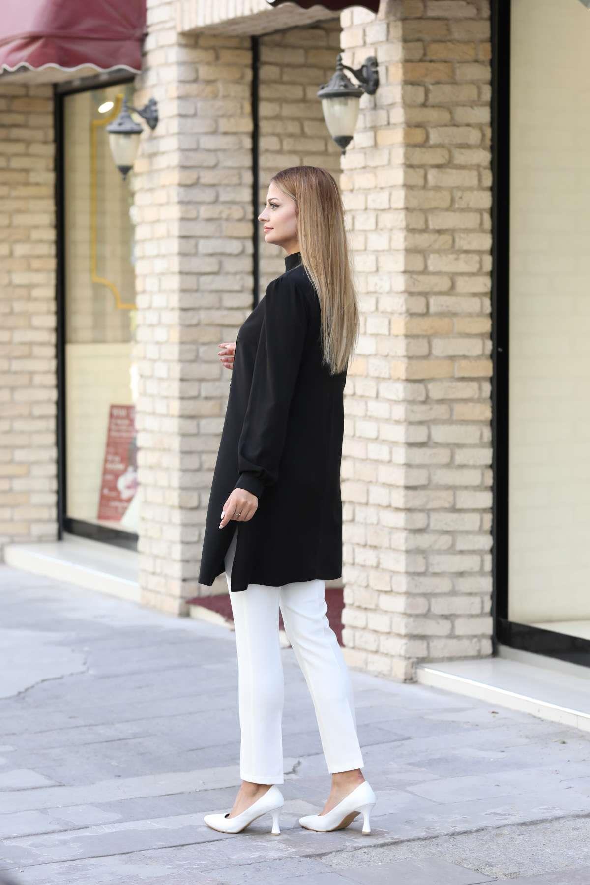 IŞIL TUNİKANR34-SİYAHAhunur Moda