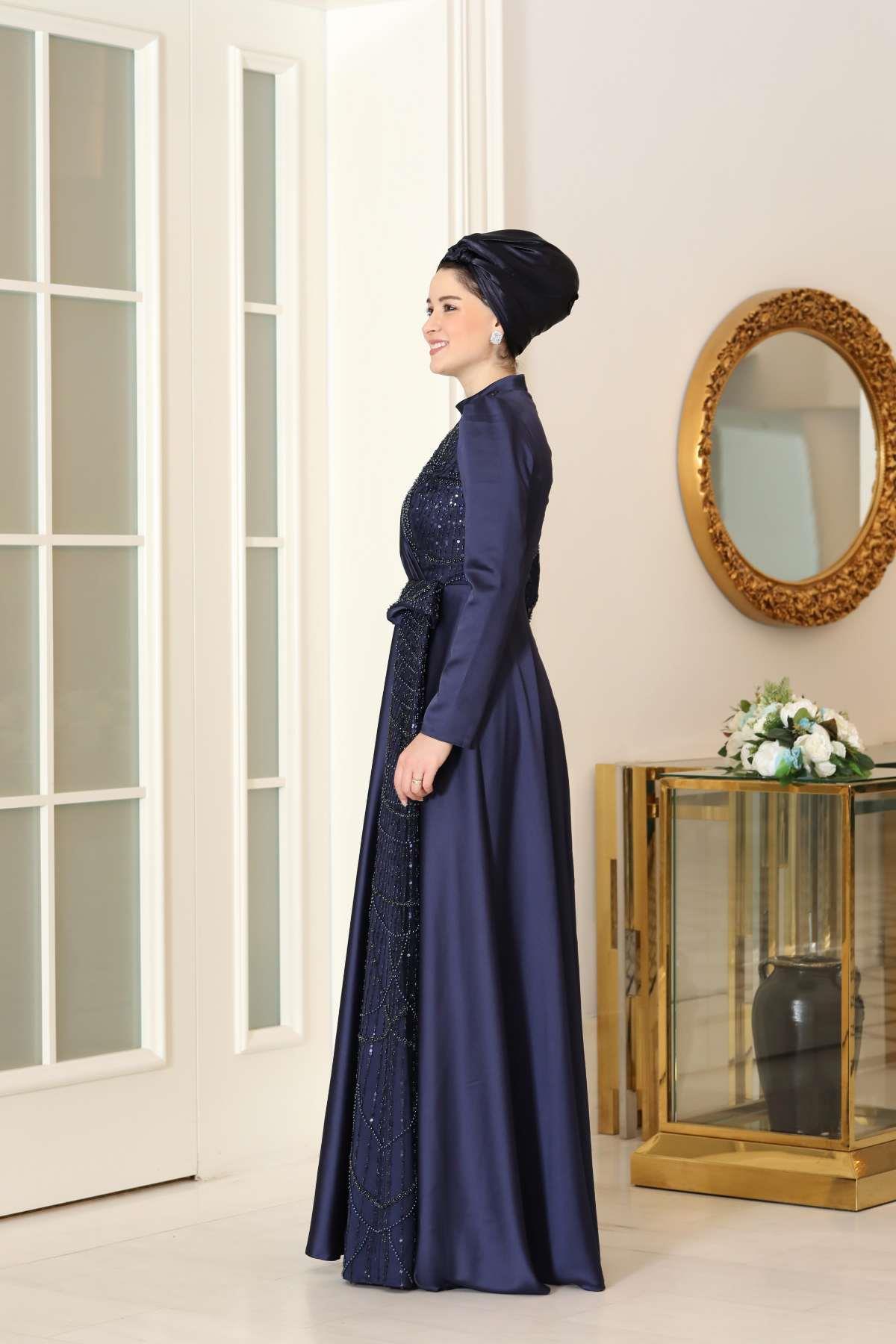 Afra Abiye Lacivert BBF34BBF34-LACİVERTBurak Baran