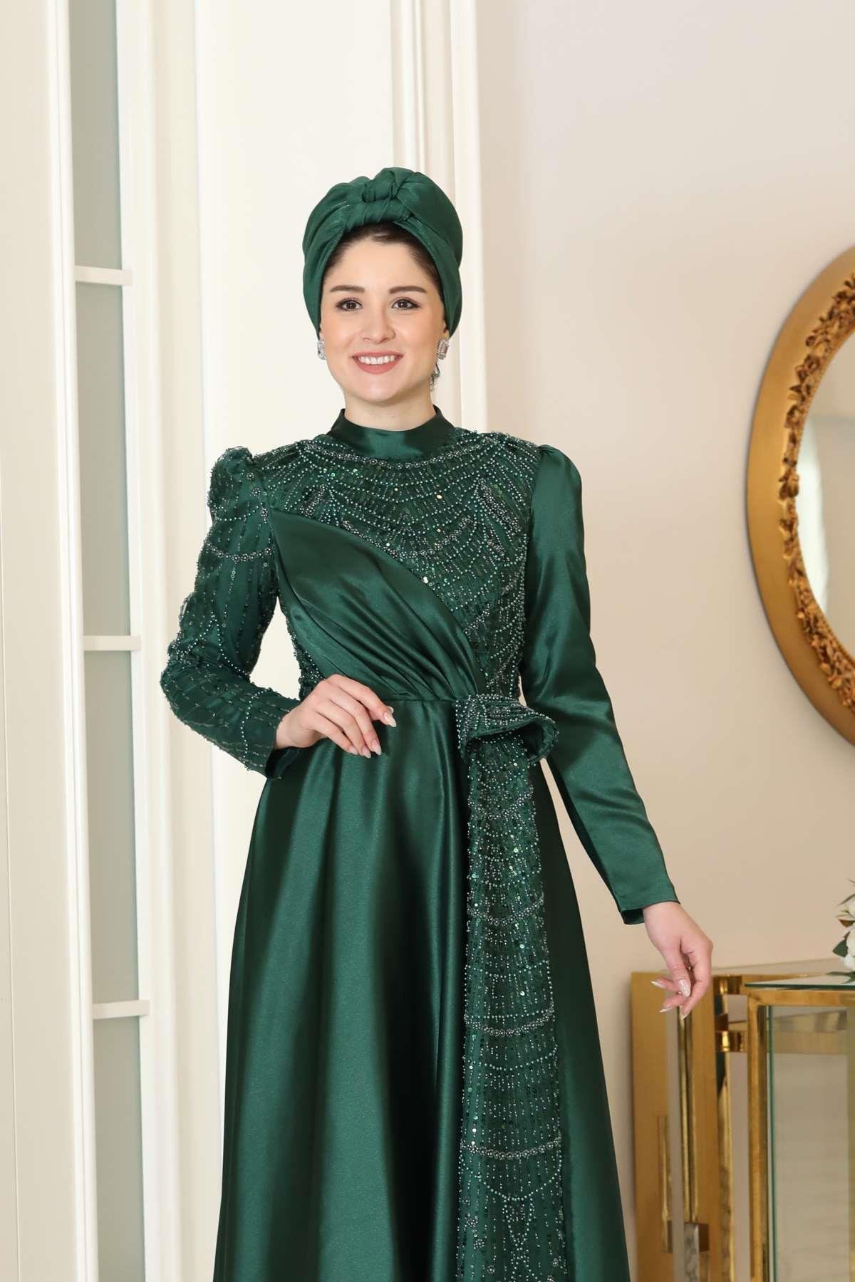 Afra Abiye Yeşil BBF34BBF34-YEŞİLBurak Baran