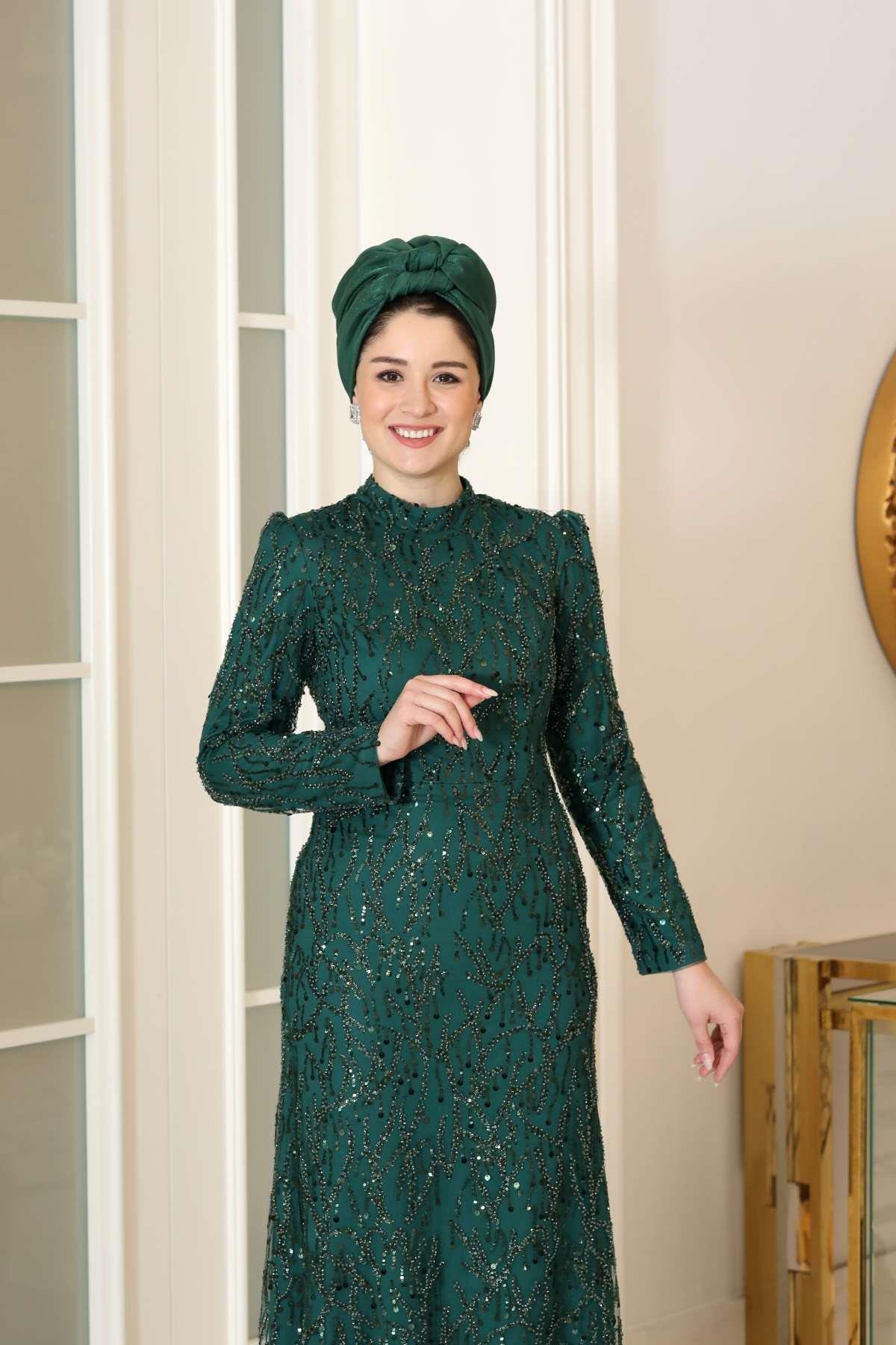 Alina Abiye Yeşil BBF36BBF36-YEŞİLBurak Baran