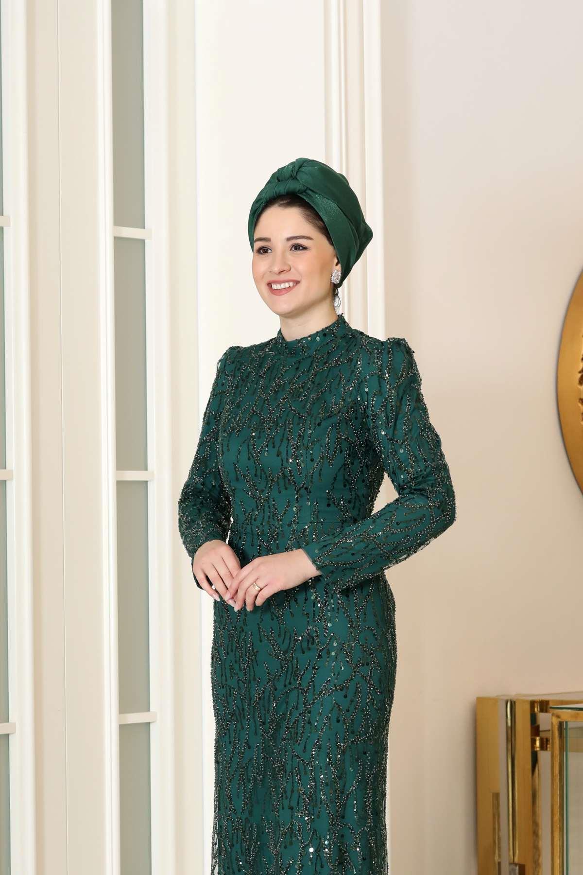 Alina Abiye Yeşil BBF36BBF36-YEŞİLBurak Baran