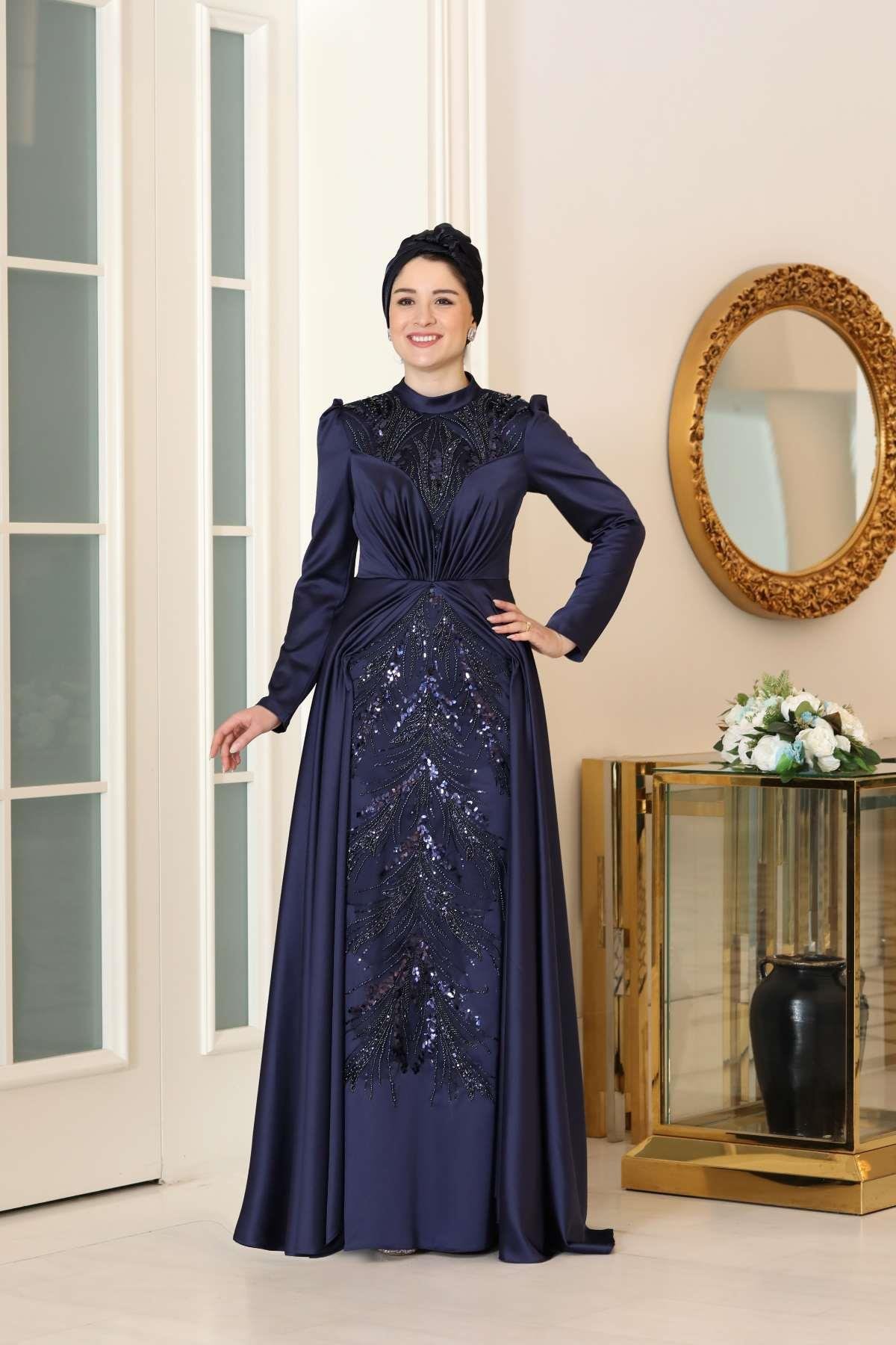 Lale Abiye Lacivert BBF38BBF38-LACİVERTBurak Baran