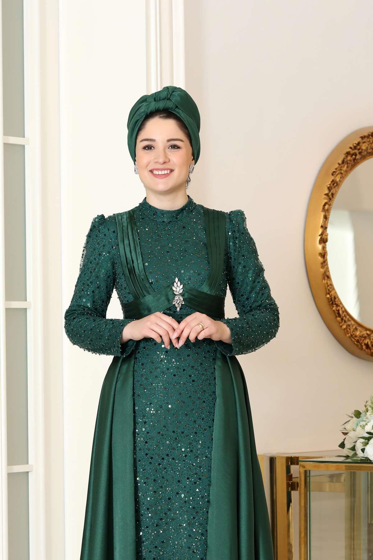 Alya Abiye Yeşil BBF48BBF48-YEŞİLBurak Baran