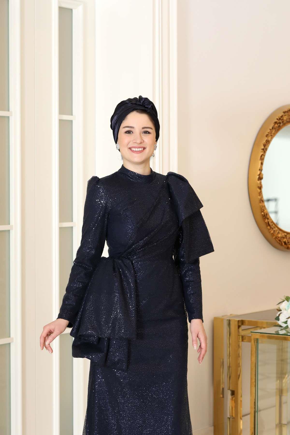 Hazer Abiye Lacivert BBF52BBF52-LACİVERTBurak Baran