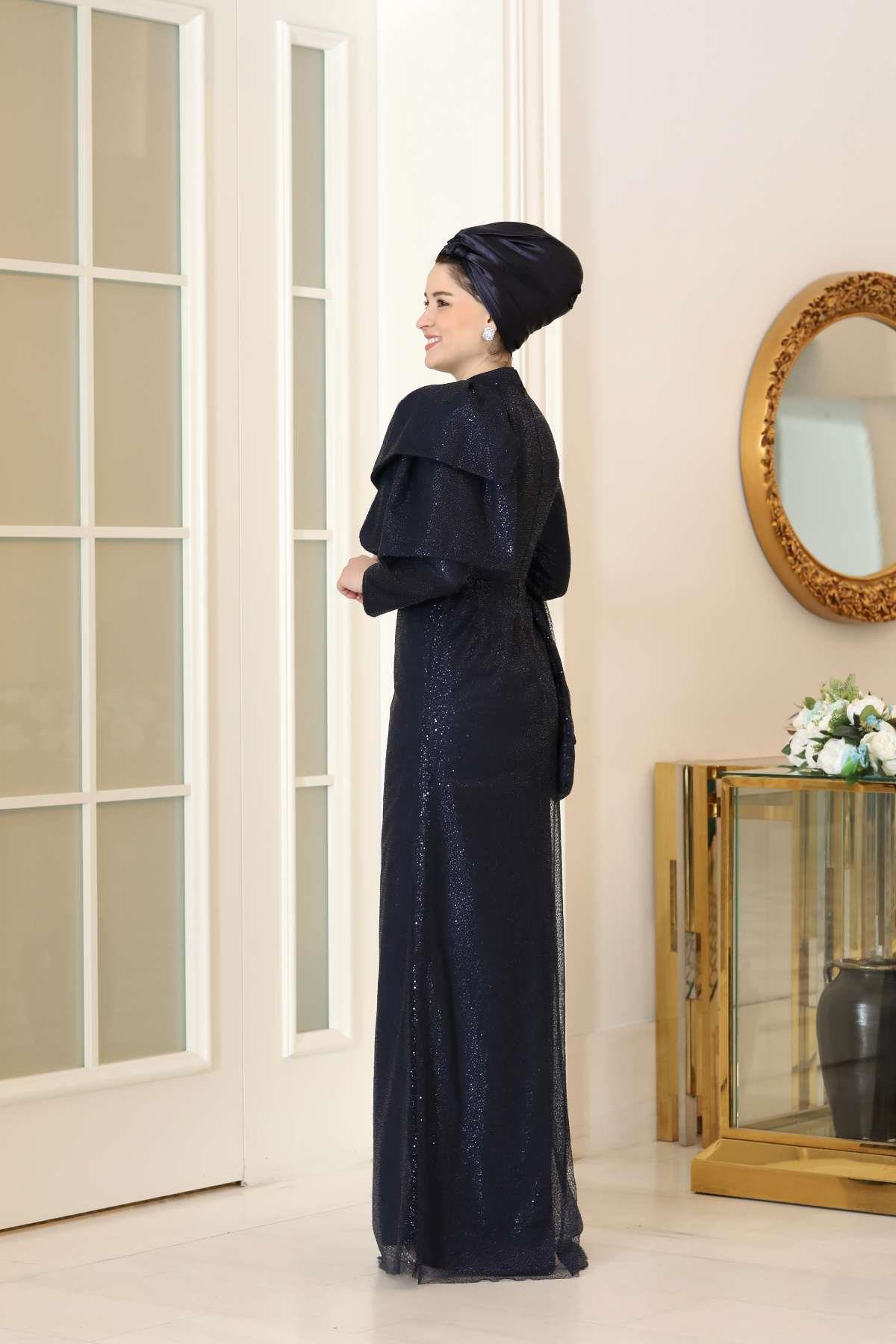 Hazer Abiye Lacivert BBF52BBF52-LACİVERTBurak Baran