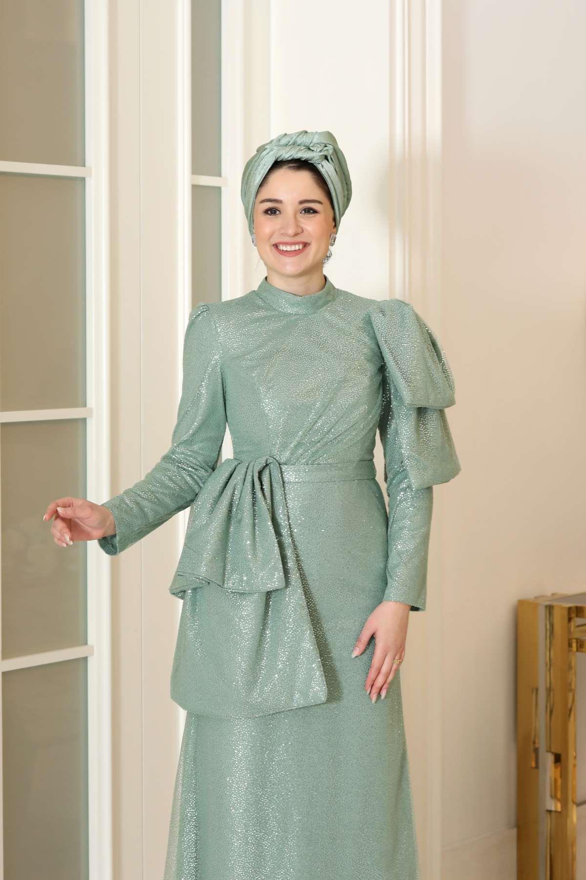 Hazer Abiye Su Yeşili BBF52BBF52-SU YEŞİLİBurak Baran