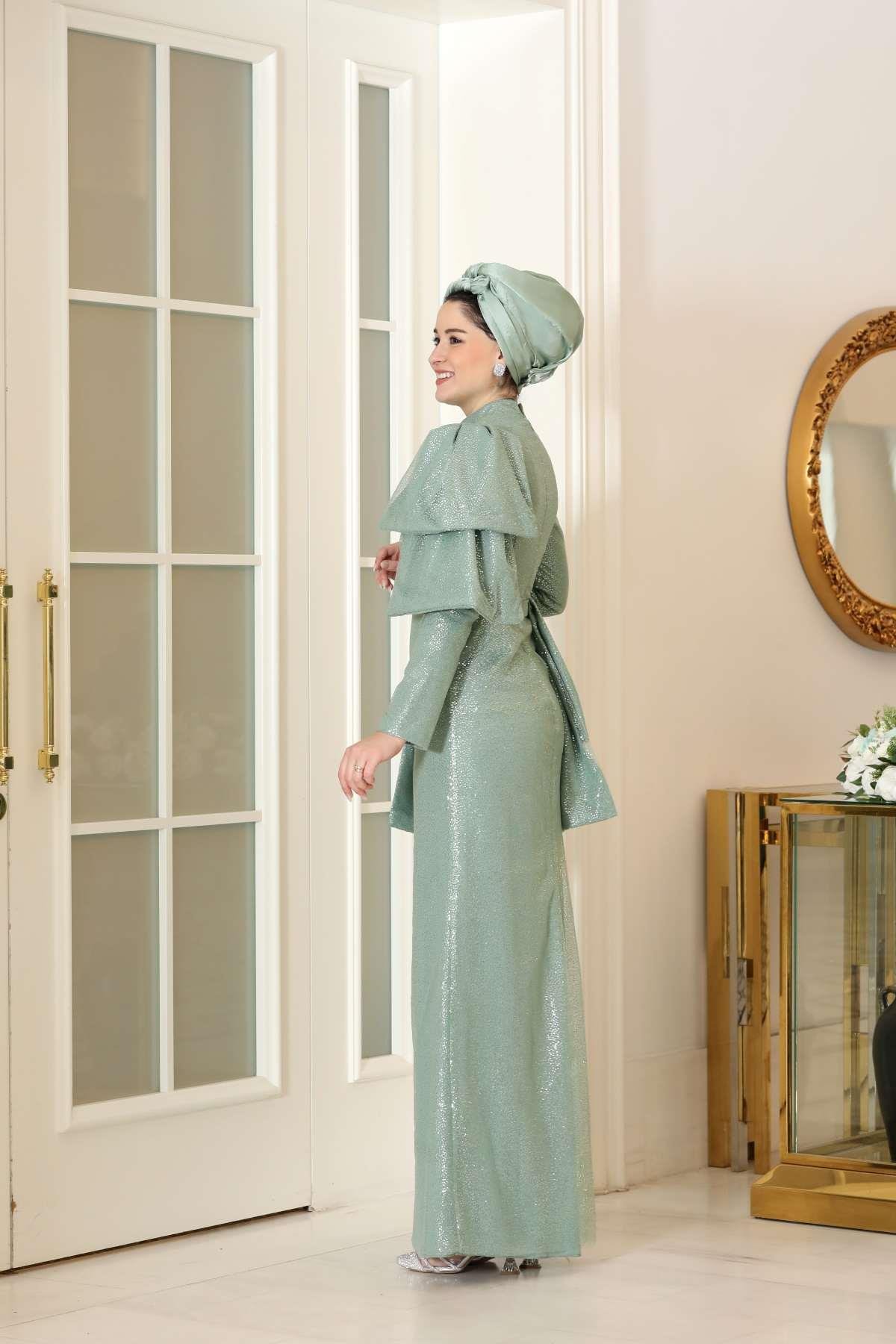 Hazer Abiye Su Yeşili BBF52BBF52-SU YEŞİLİBurak Baran