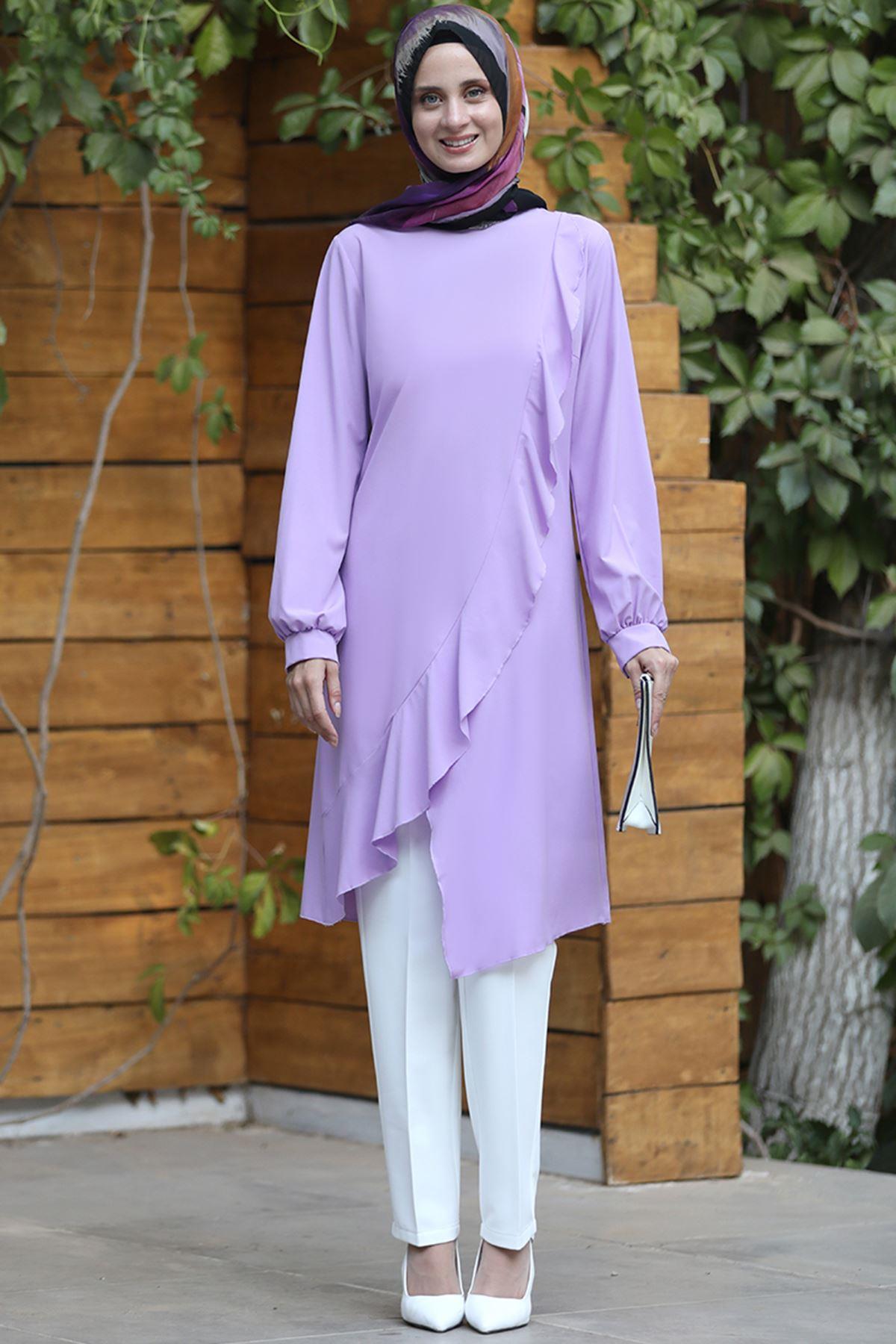 FIRFIR DETAYLI TUNİKELB36-LİLAElben