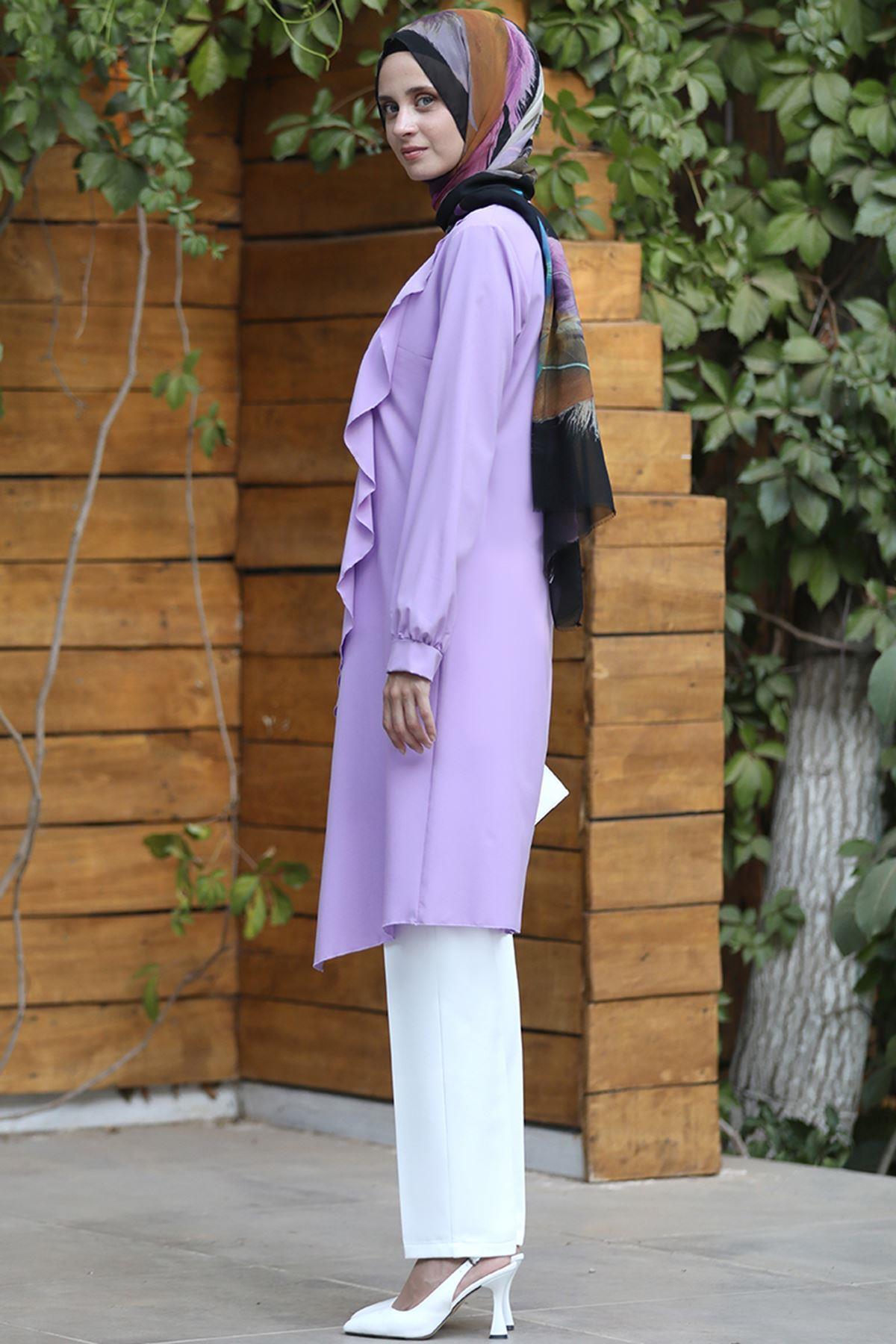 FIRFIR DETAYLI TUNİKELB36-LİLAElben