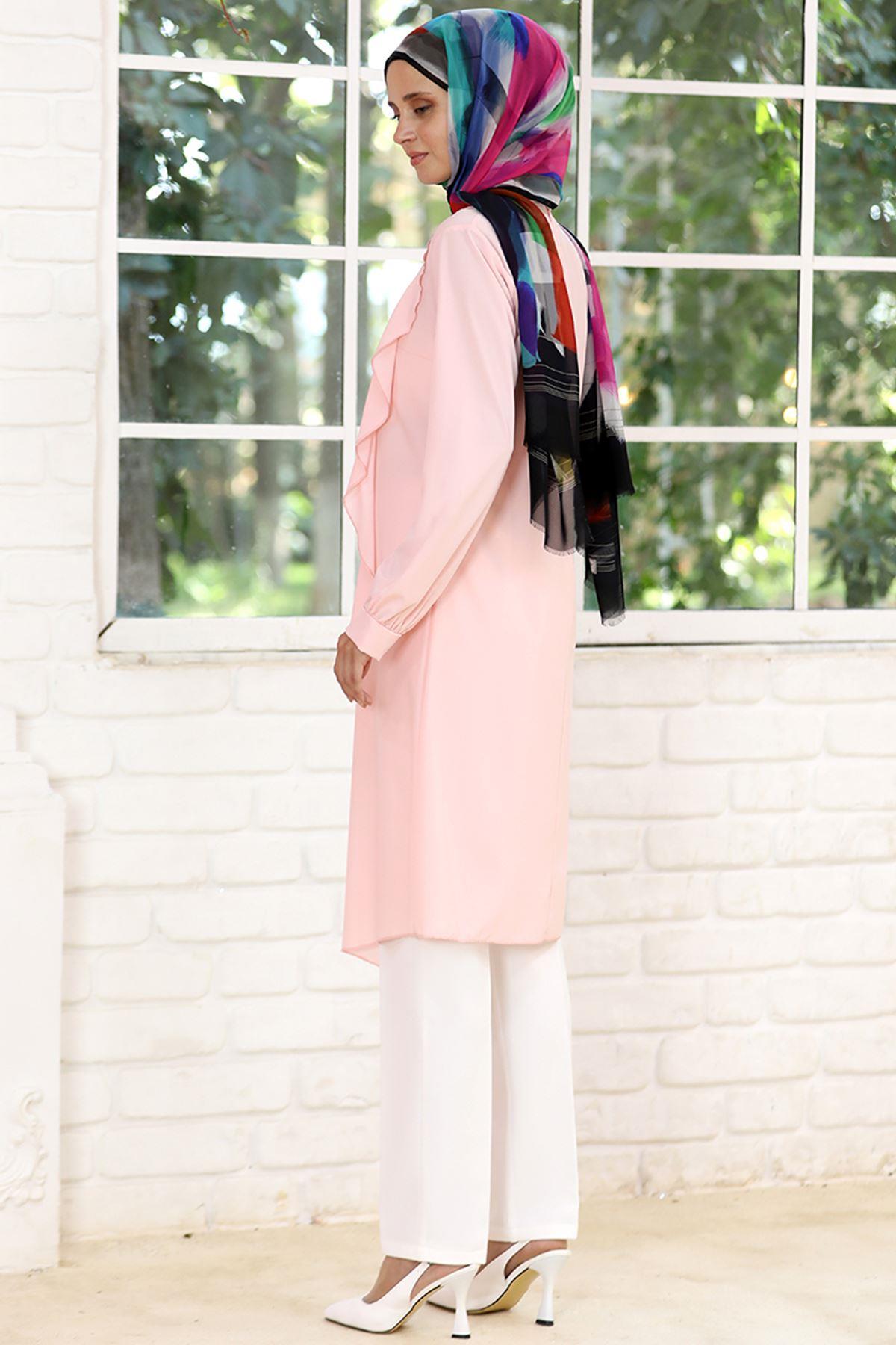 FIRFIR DETAYLI TUNİKELB36-PUDRAElben