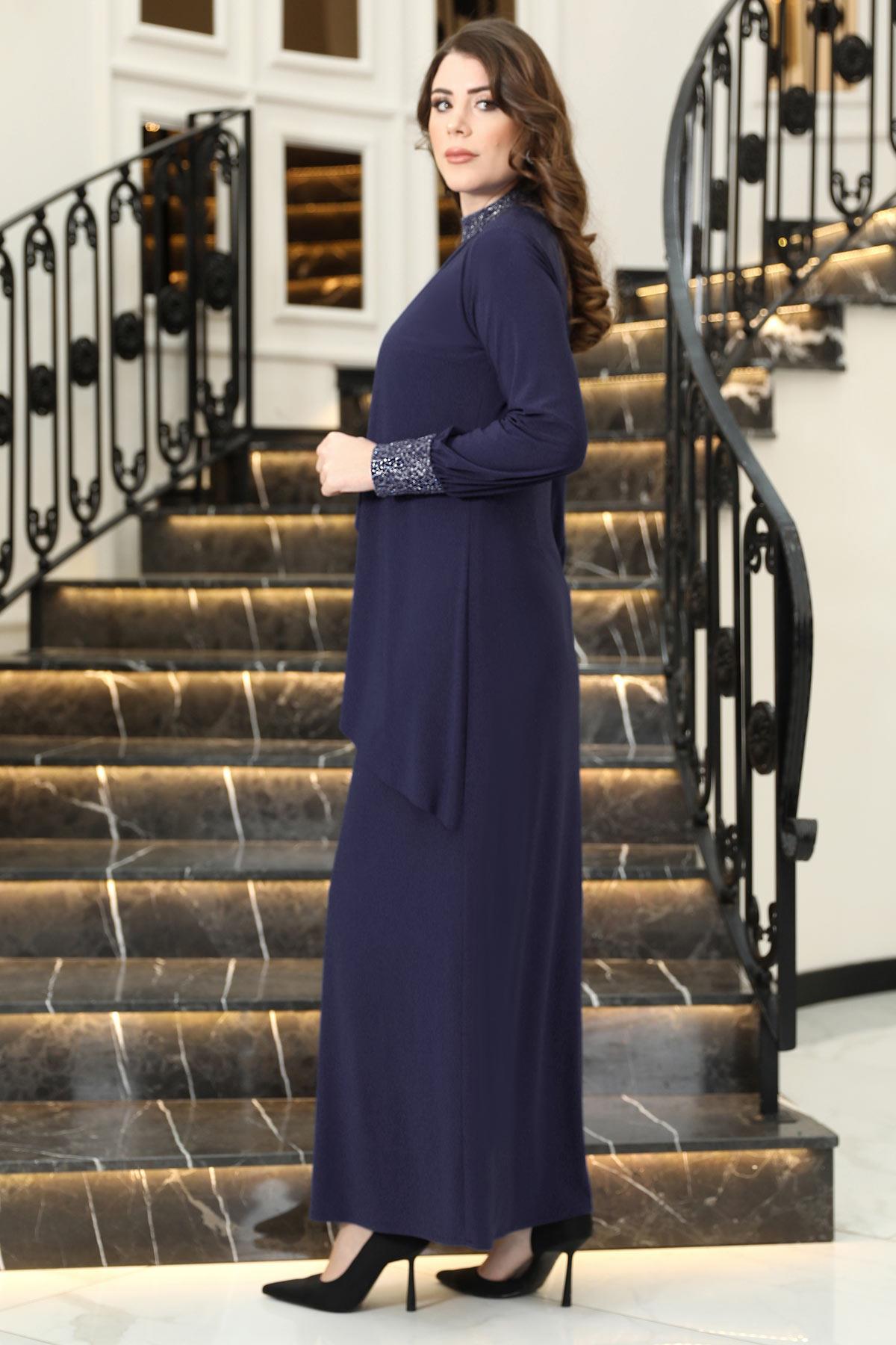 Efsane Sandy Elbise Lacivert ELB42ELB42-LACİVERTElben