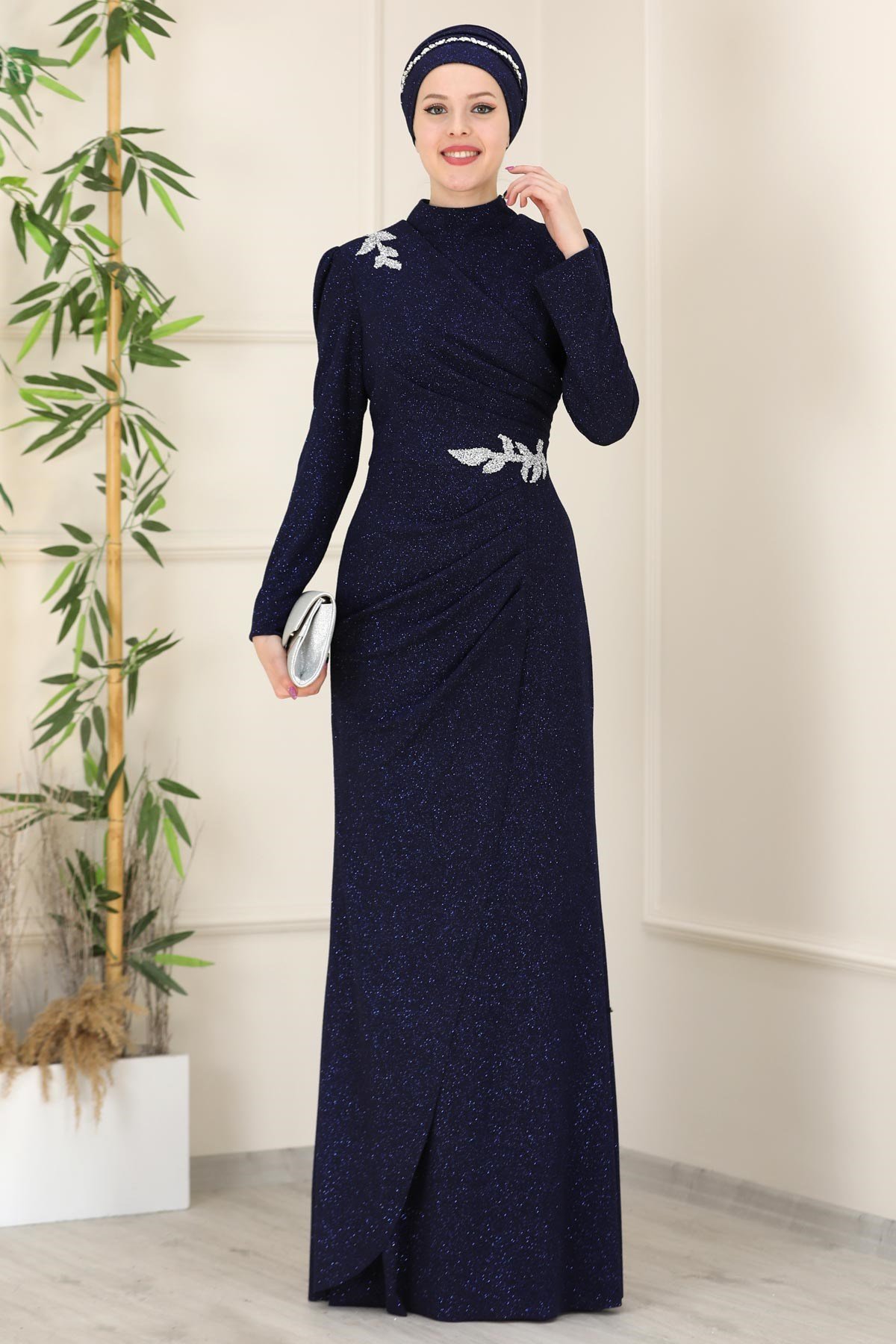 MASAL ABİYEESM01-LACİVERTEsmaca