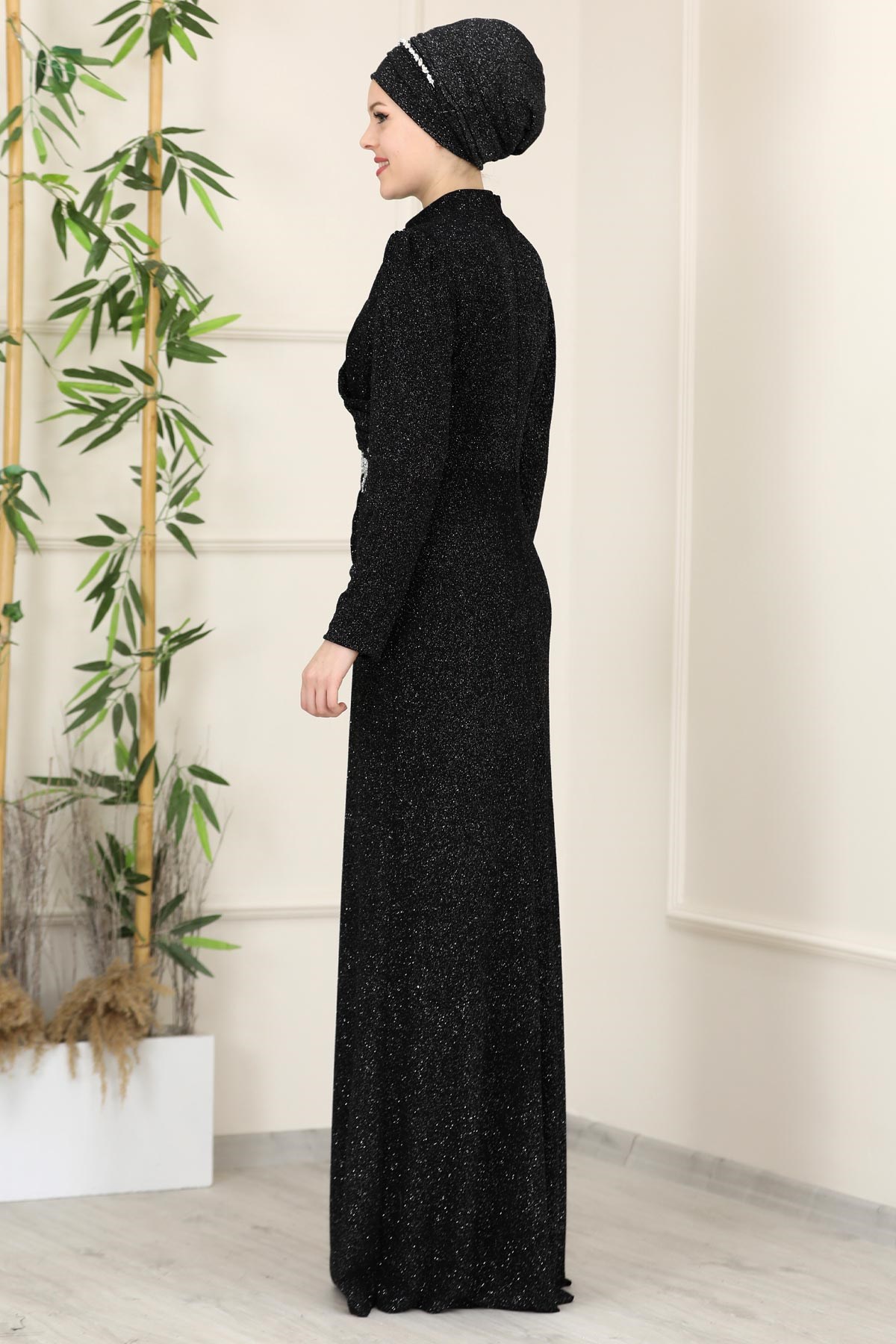 MASAL ABİYEESM01-SİYAHEsmaca