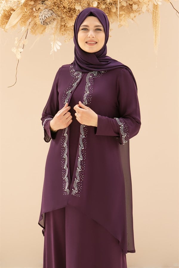 Efsun - Abiye - Mürdüm - FHM628FHM628-MÜRDÜMFahima