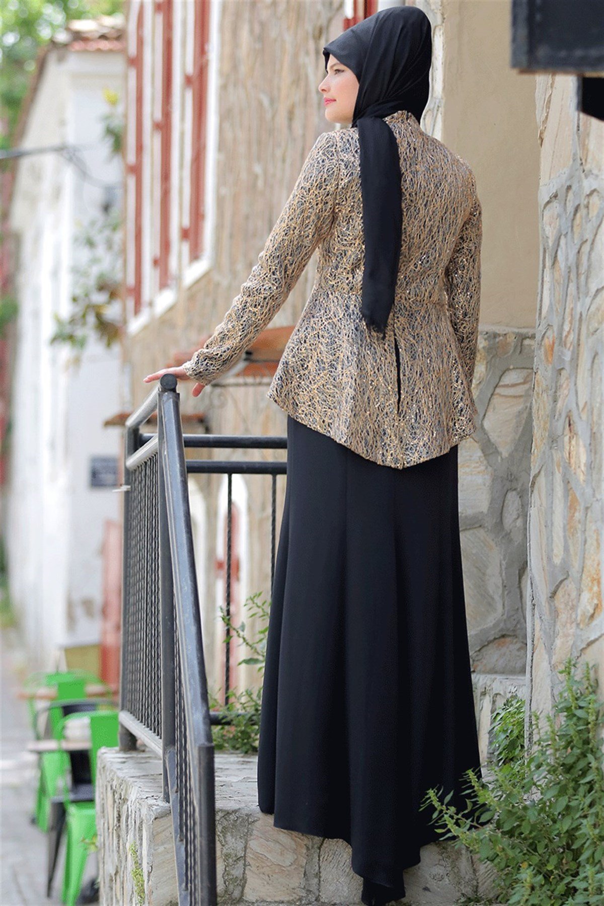 FHM635-SİYAH GOLDFahima