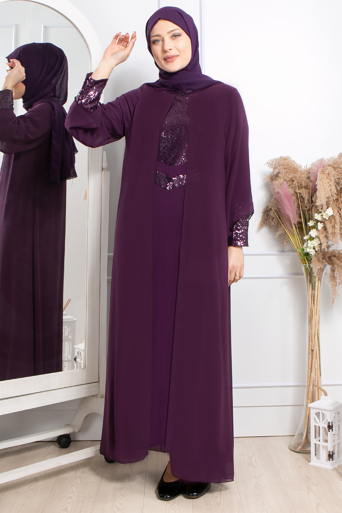 Şule - Abiye - Elbise - Mürdüm - FHM640FHM640-MÜRDÜMFahima