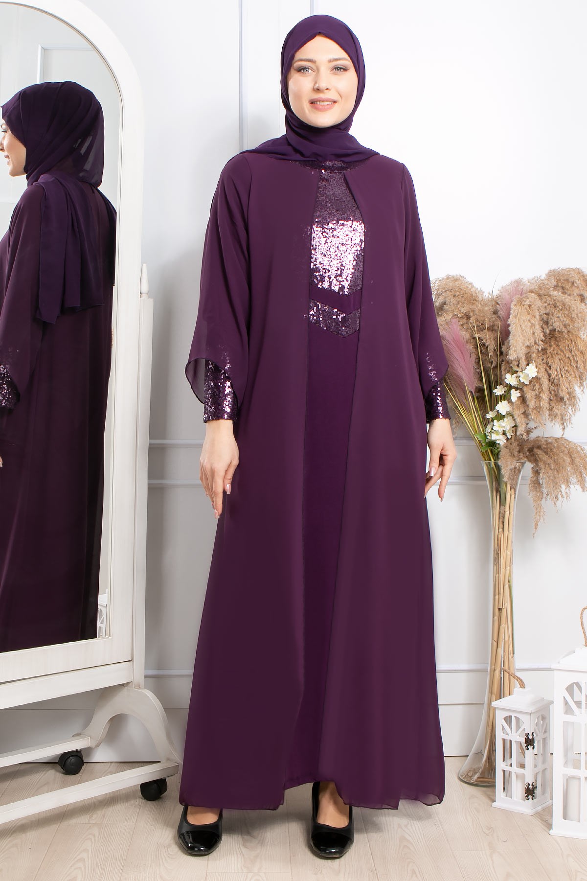 Şule - Abiye - Elbise - Mürdüm - FHM640FHM640-MÜRDÜMFahima