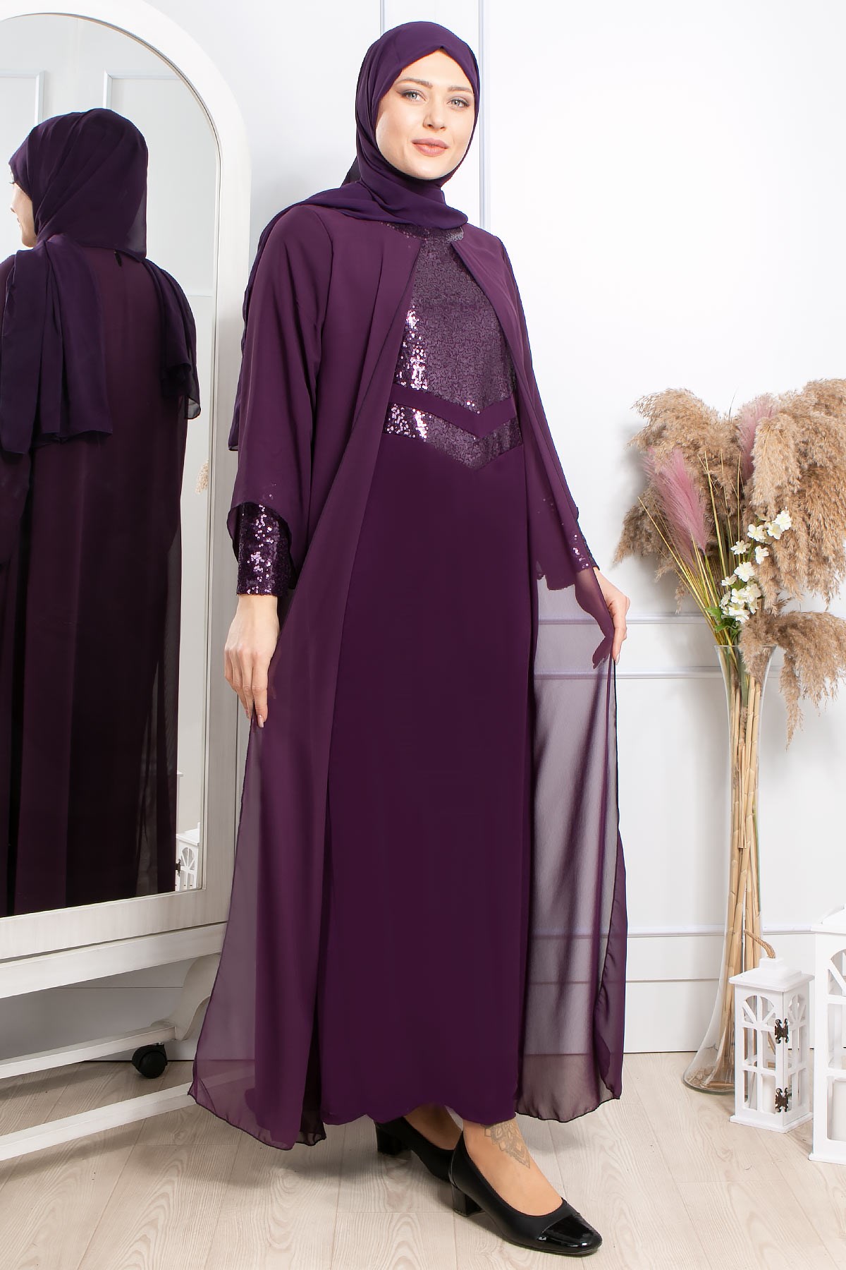 Şule - Abiye - Elbise - Mürdüm - FHM640FHM640-MÜRDÜMFahima