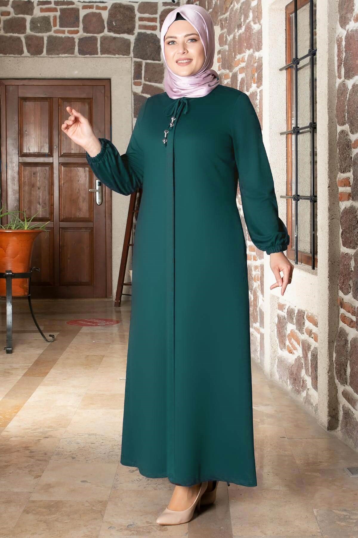 DÜĞMELİ PARDESÜFHM764-ZÜMRÜTFahima