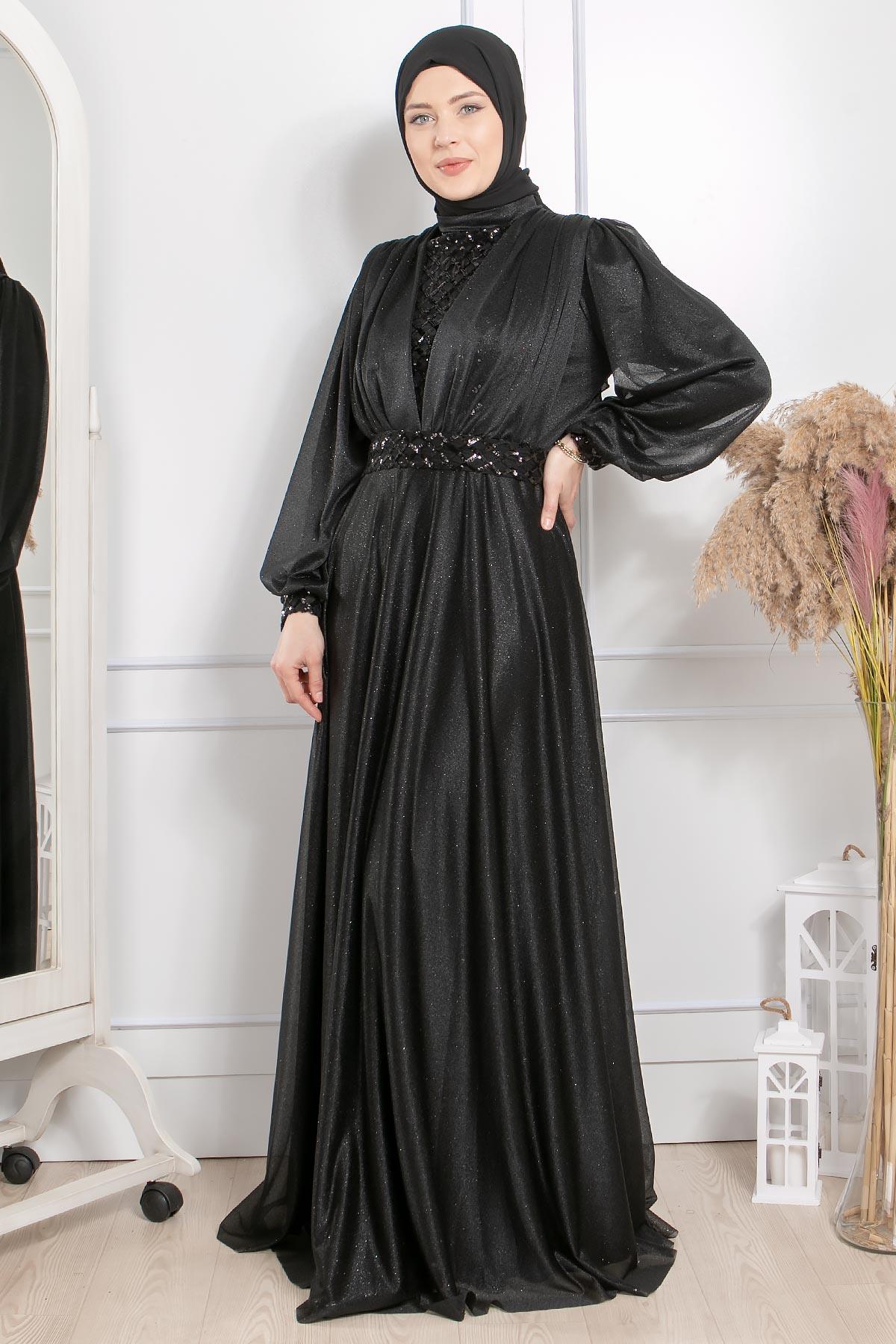 Eda Abiye Siyah FHM872FHM872-SİYAHFahima