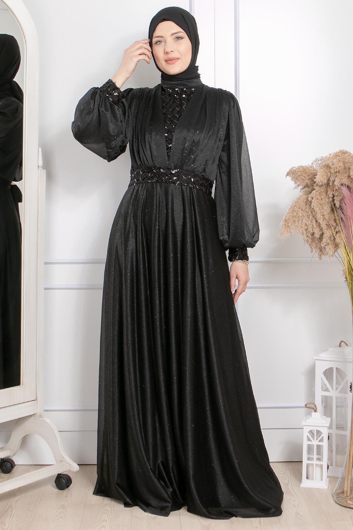 Eda Abiye Siyah FHM872FHM872-SİYAHFahima