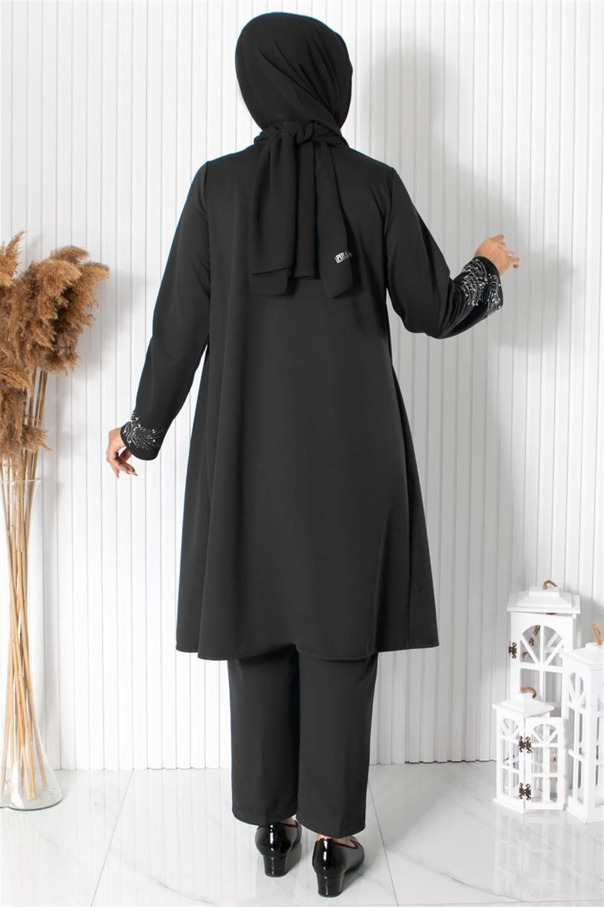 YAPRAK İKİLİ TAKIMFHM890-SİYAHFahima