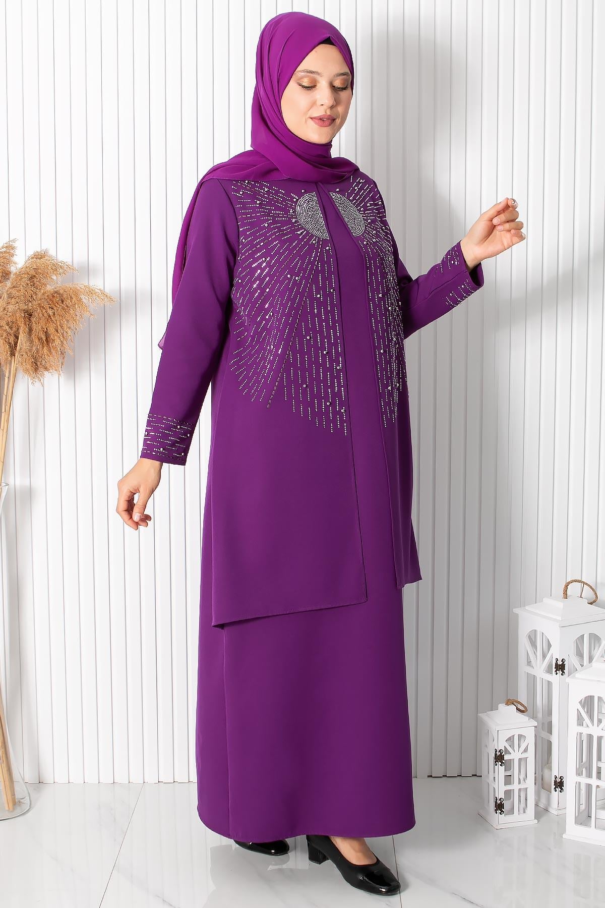 Güneş Abiye Mor FHM892FHM892-MORFahima