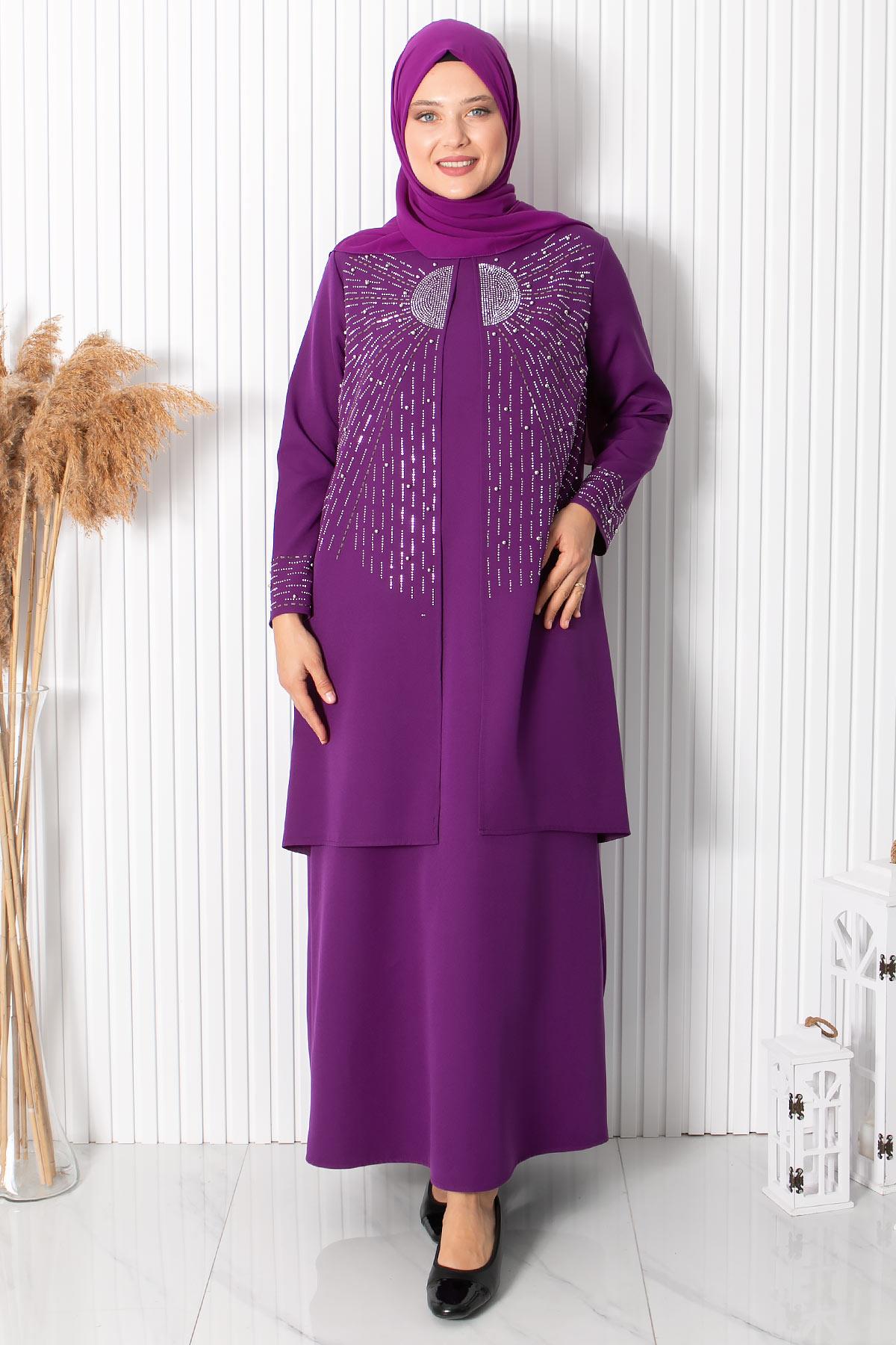 Güneş Abiye Mor FHM892FHM892-MORFahima
