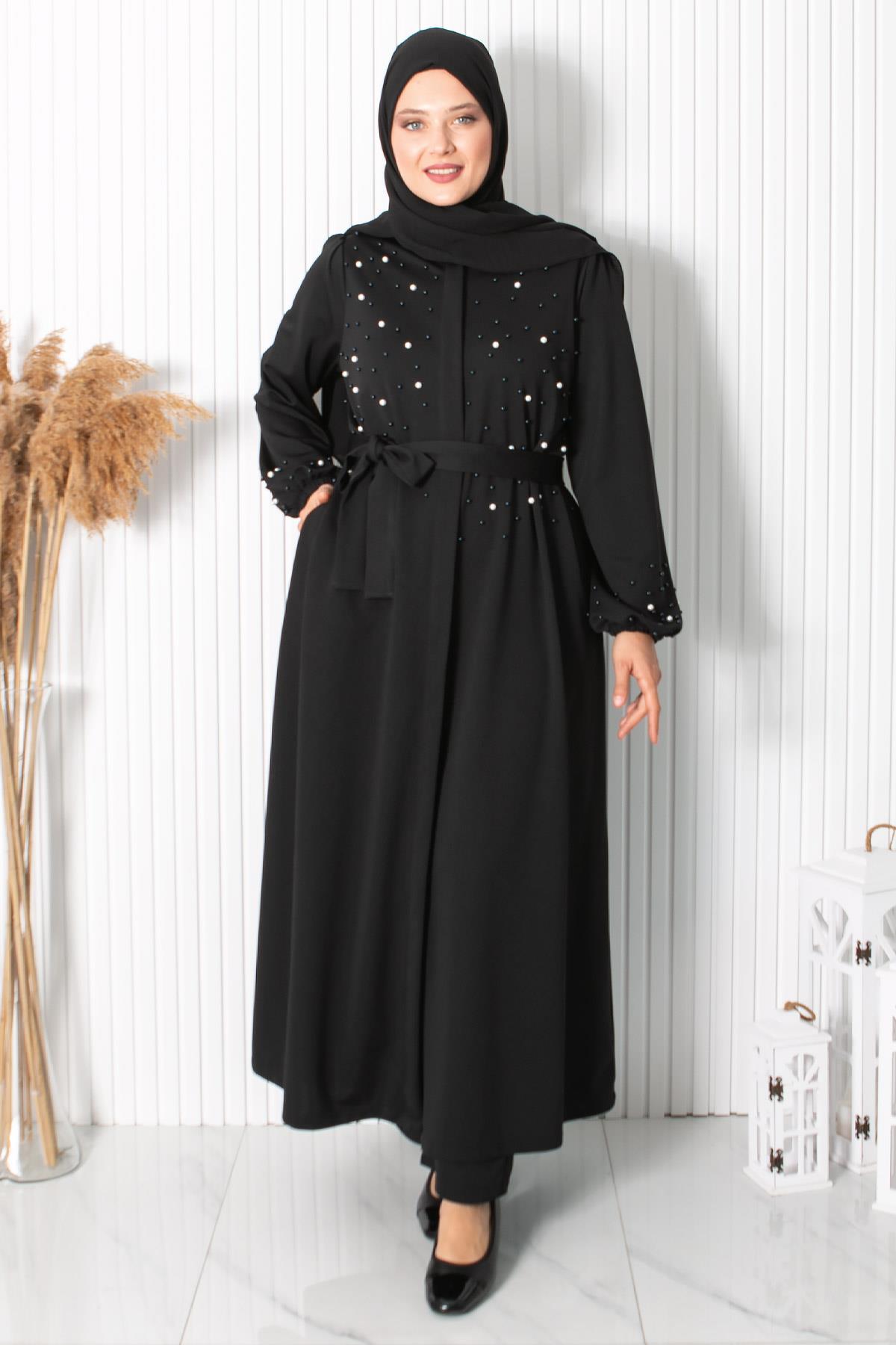 İncili Ferace Siyah FHM894FHM894-SİYAHFahima