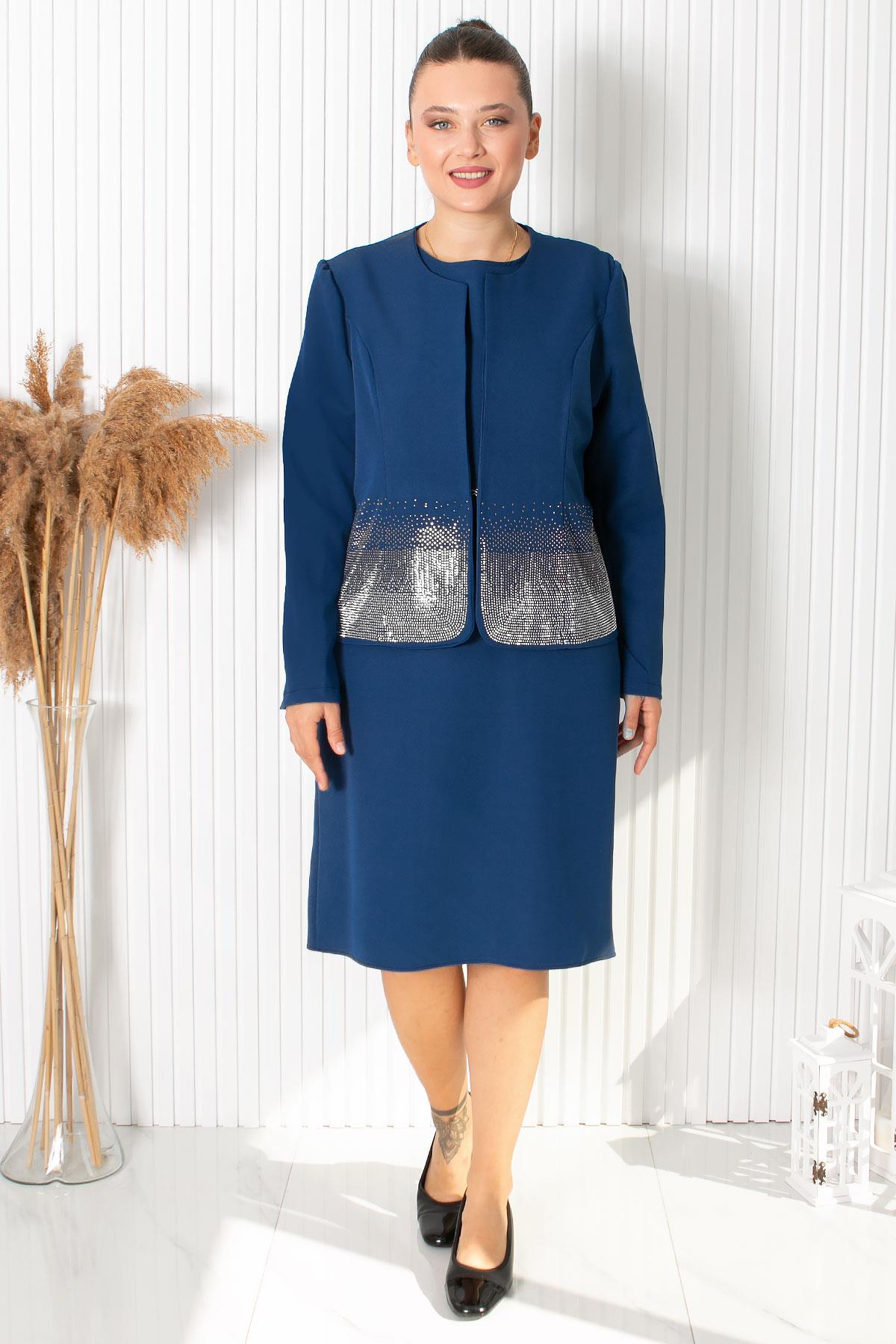 CEKETLİ TAŞLI ABİYEFHM896-LACİVERTFahima