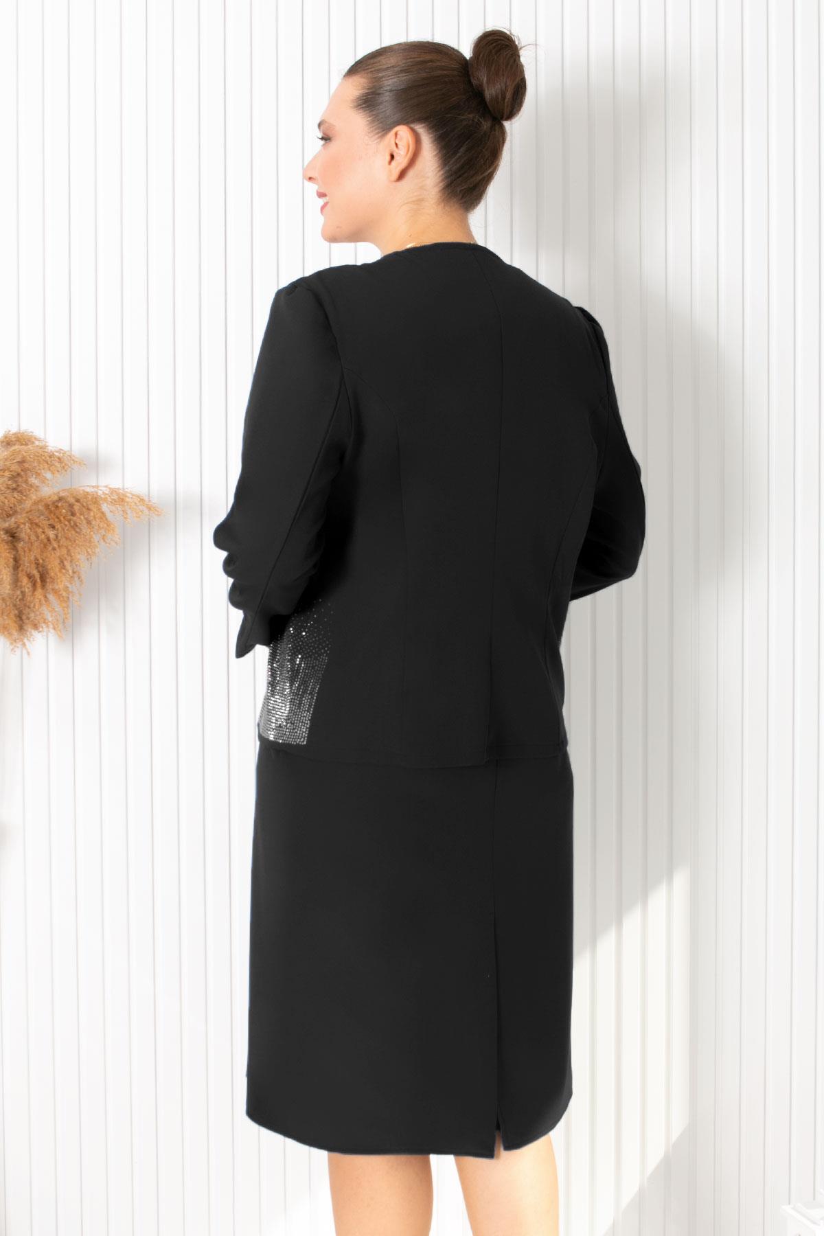 CEKETLİ TAŞLI ABİYEFHM896-SİYAHFahima