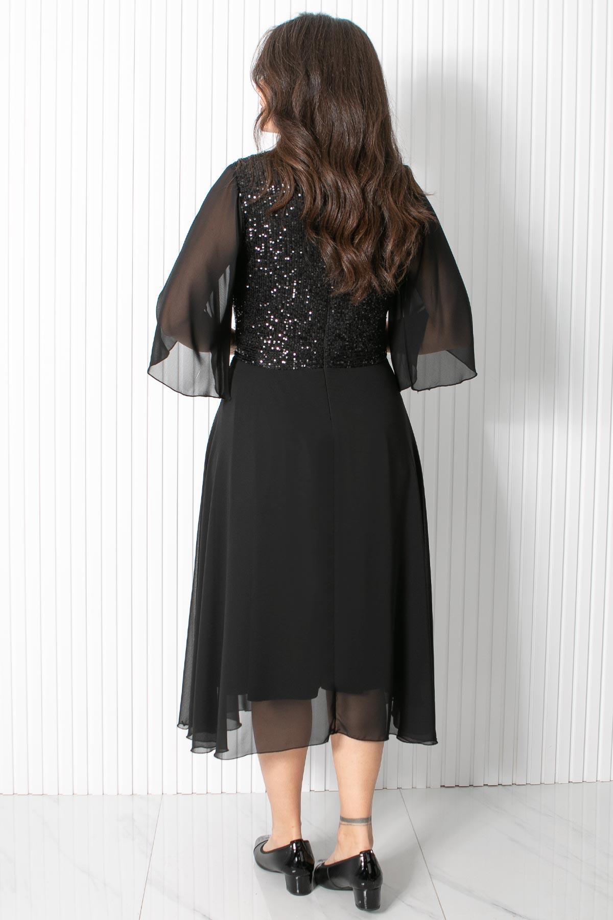 Pul Payet Detaylı Abiye Siyah FHM910FHM910-SİYAHFahima