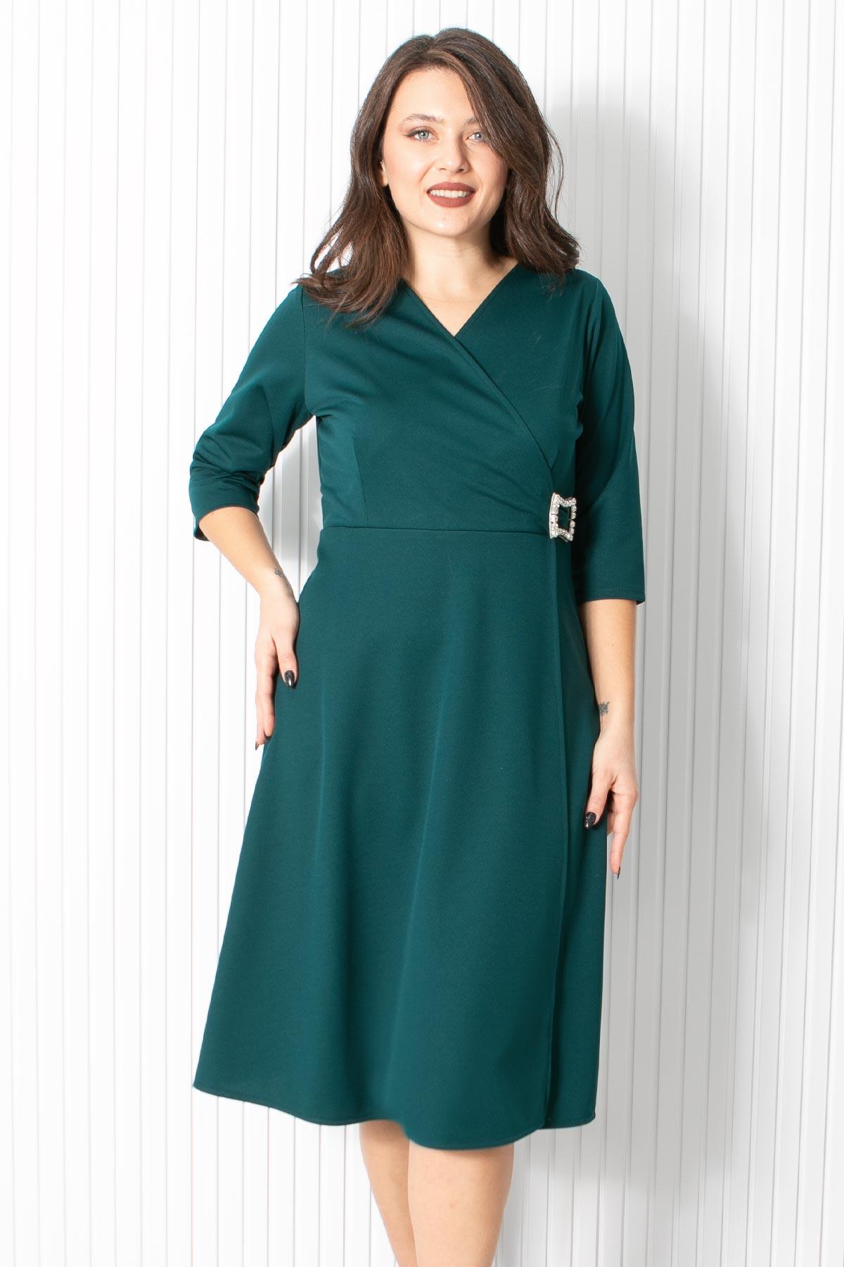 BROŞ DETAYLI ABİYEFHM912-ZÜMRÜTFahima