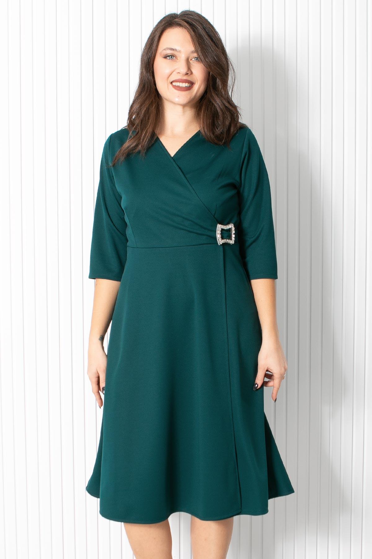 BROŞ DETAYLI ABİYEFHM912-ZÜMRÜTFahima