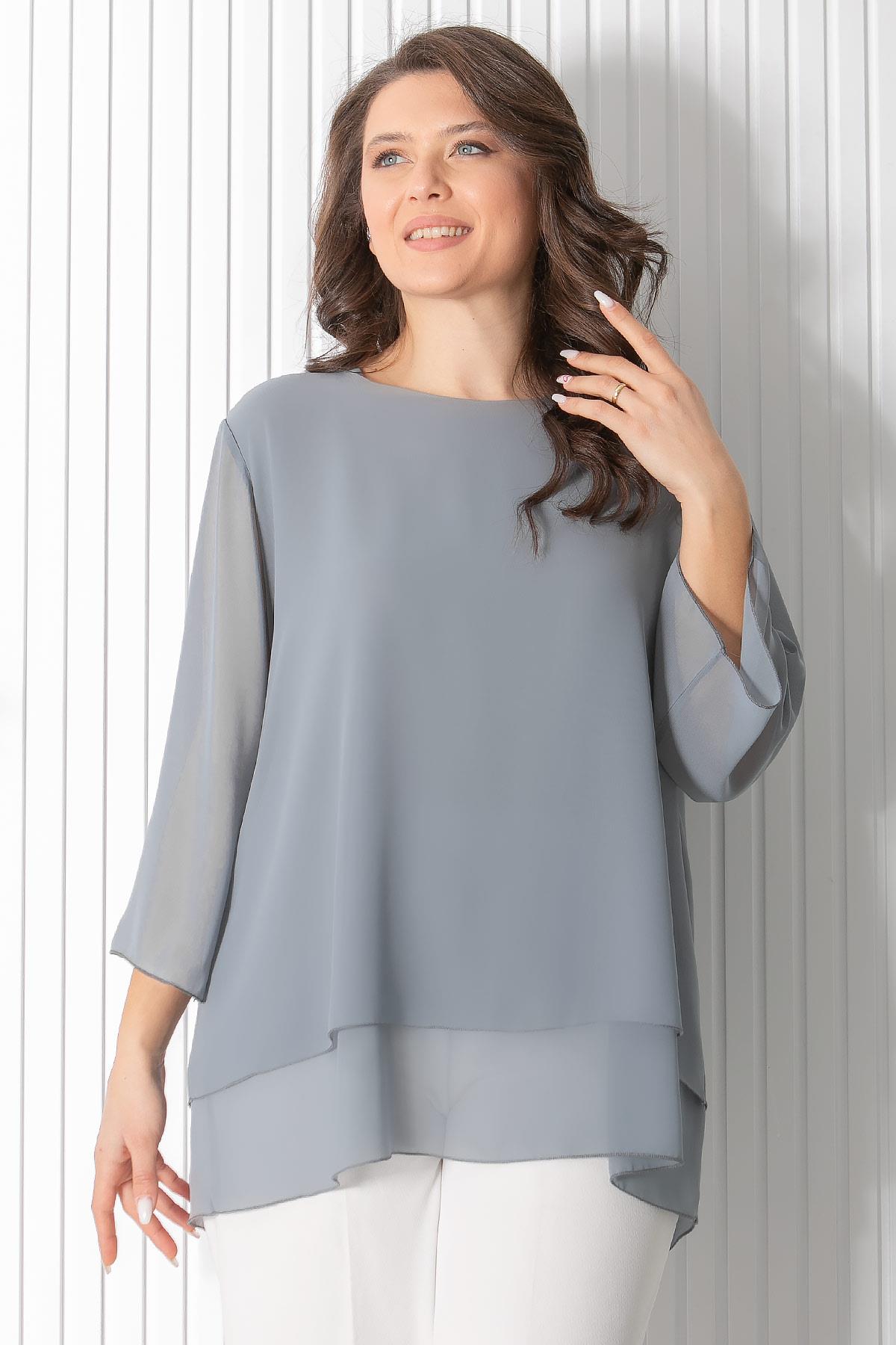 ŞİFON TUNİKFHM924-GRİFahima