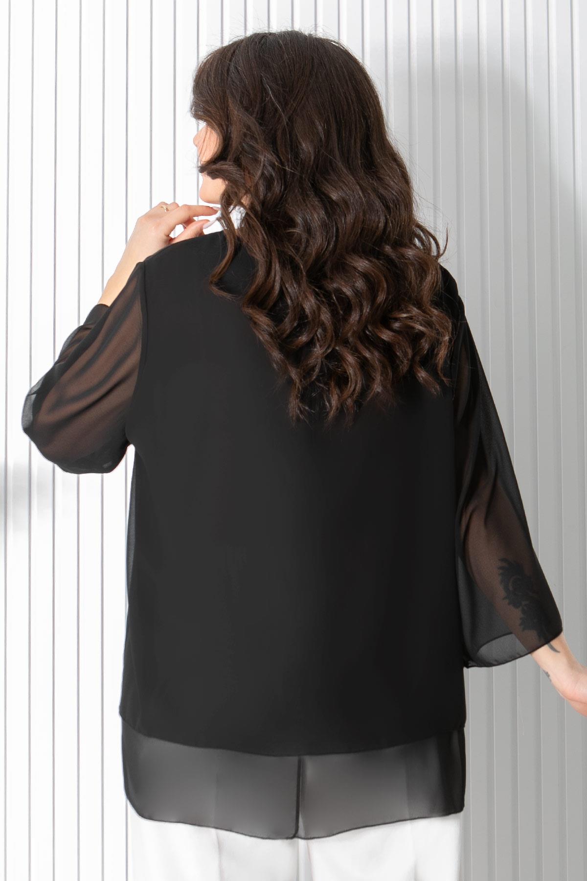 ŞİFON TUNİKFHM924-SİYAHFahima