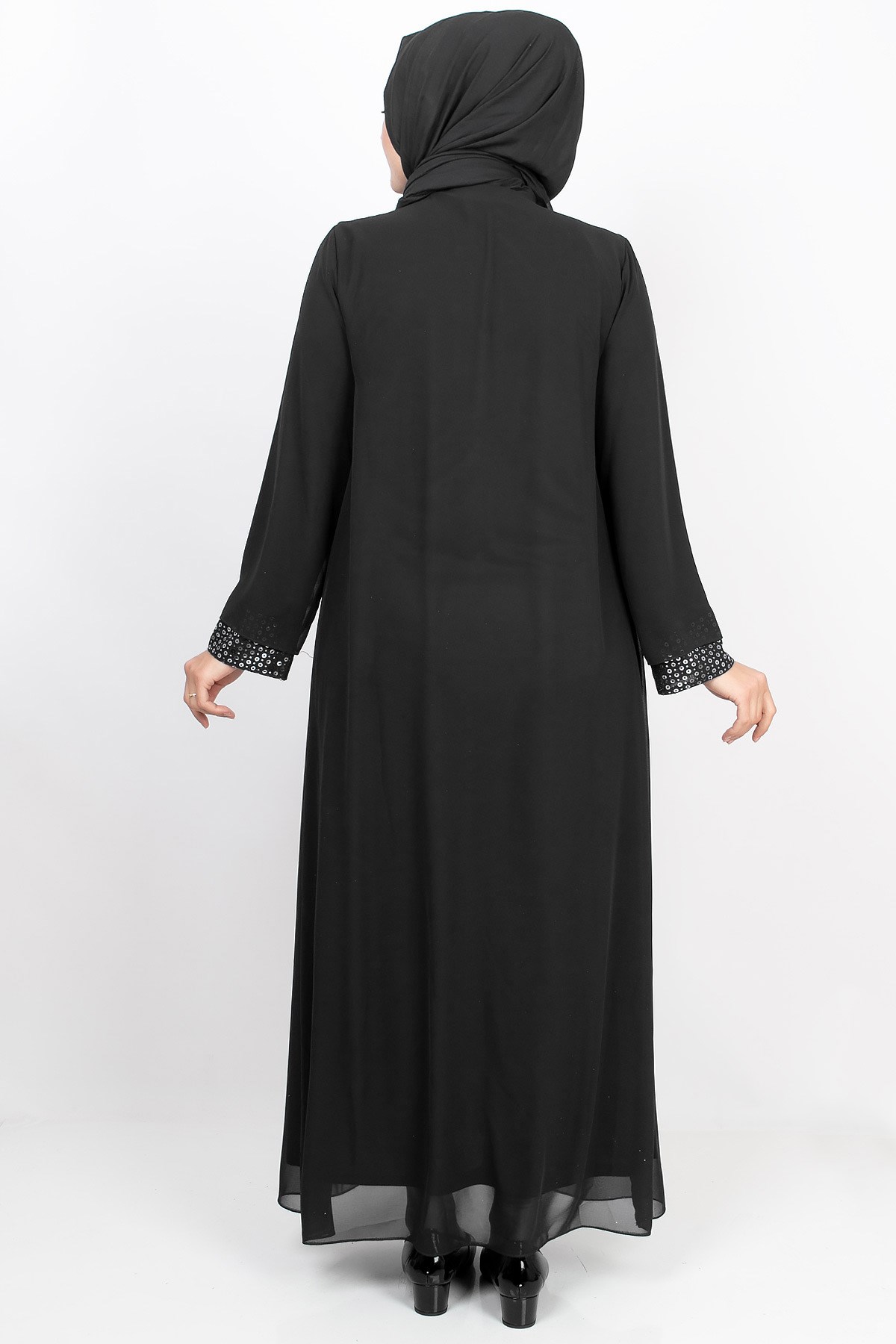 PAYET DETAYLI ABİYEMDA2143-SİYAHMDA