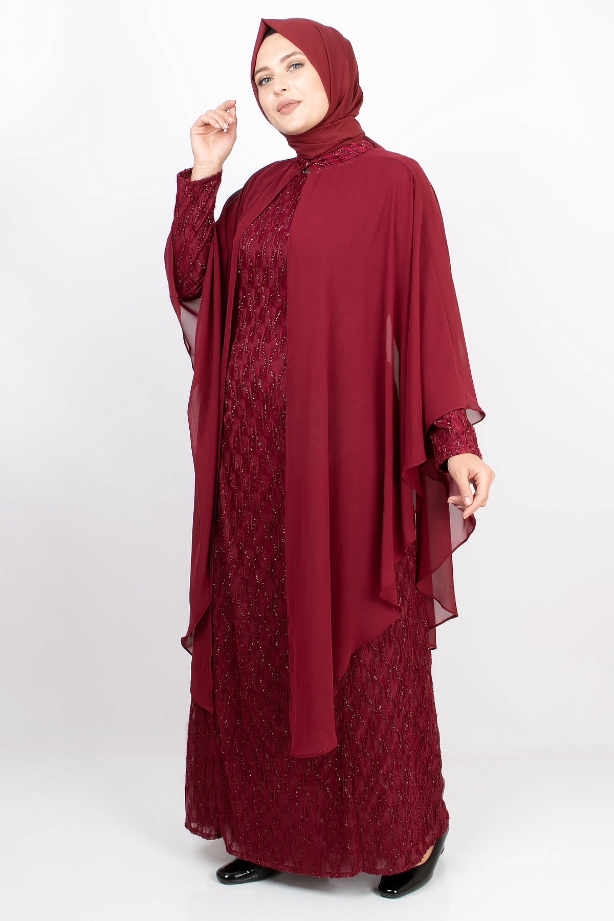 PELERİN DETAY ABİYEMDA2147-BORDOMDA