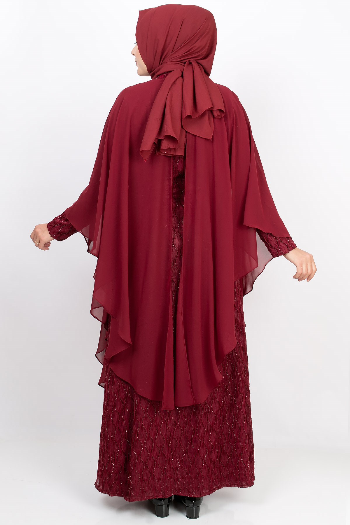 PELERİN DETAY ABİYEMDA2147-BORDOMDA