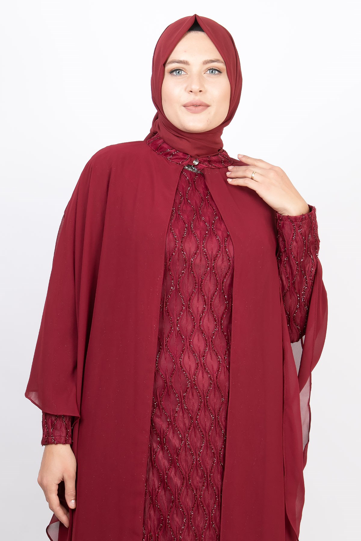 PELERİN DETAY ABİYEMDA2147-BORDOMDA