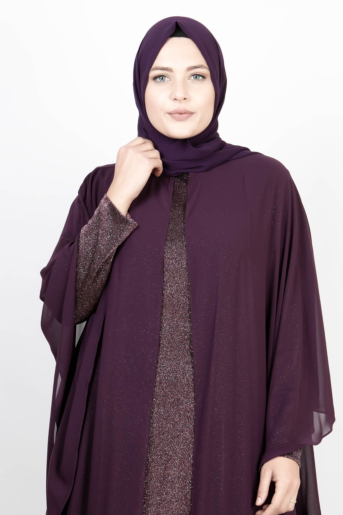 PELERİN DETAY ABİYEMDA2157-MÜRDÜMMDA