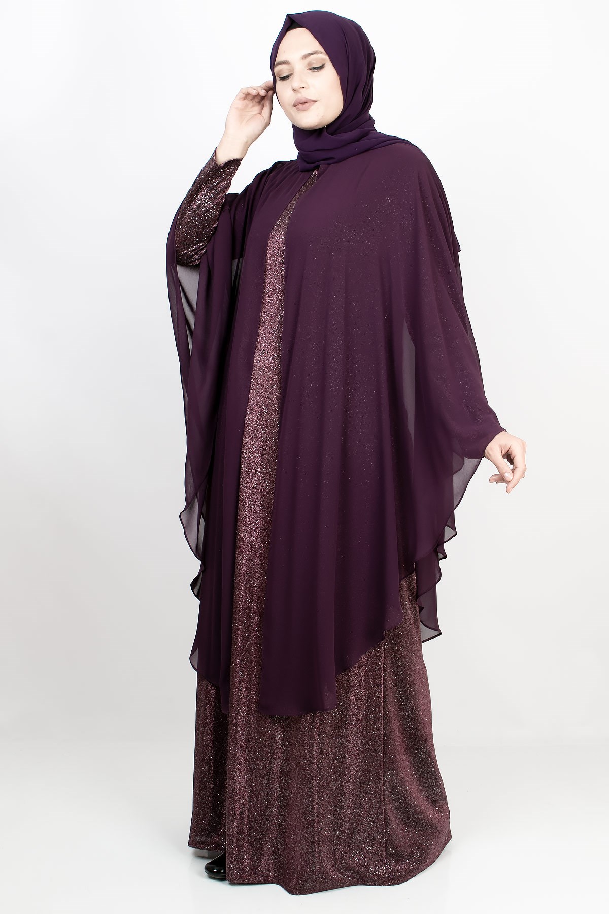 PELERİN DETAY ABİYEMDA2157-MÜRDÜMMDA