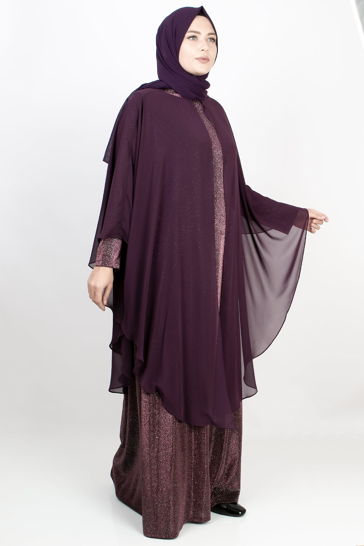 PELERİN DETAY ABİYEMDA2157-MÜRDÜMMDA