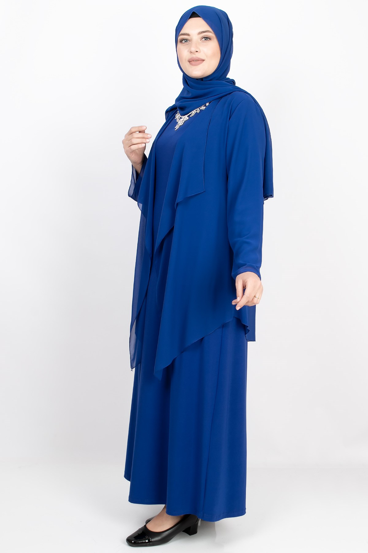 Necklace Detailed Evening Dress Saks MDA2169MDA2169-SAKSMDA