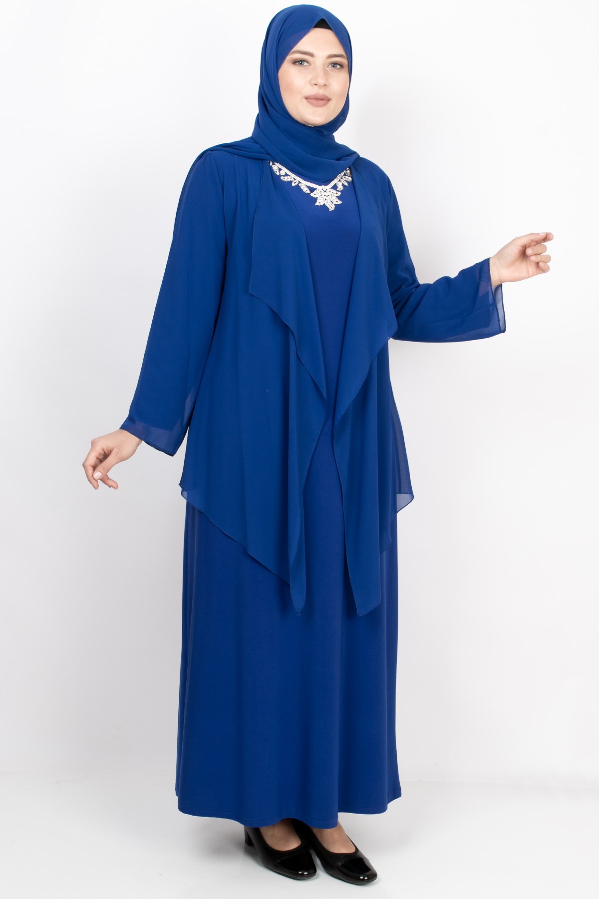 Necklace Detailed Evening Dress Saks MDA2169MDA2169-SAKSMDA