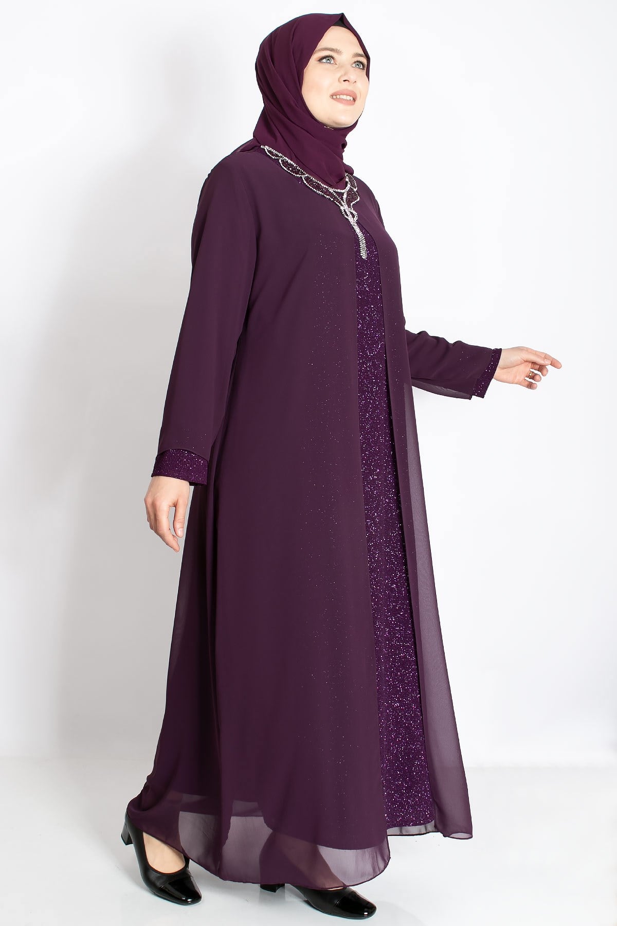 KOLYE DETAYLI ABİYEMDA2210-MÜRDÜMMDA